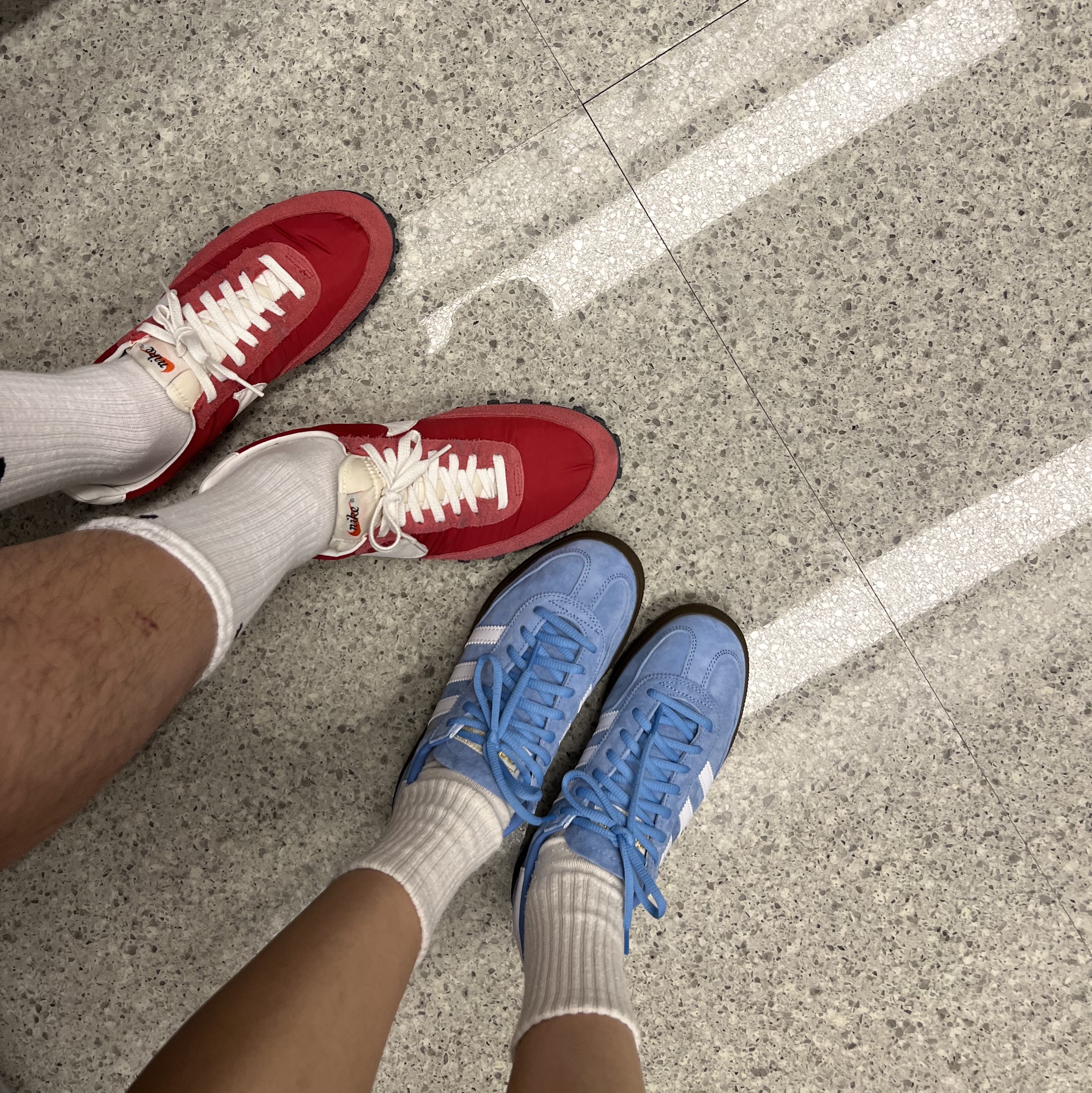 Adidas Spezial Handball Light Blue 착용 스타일