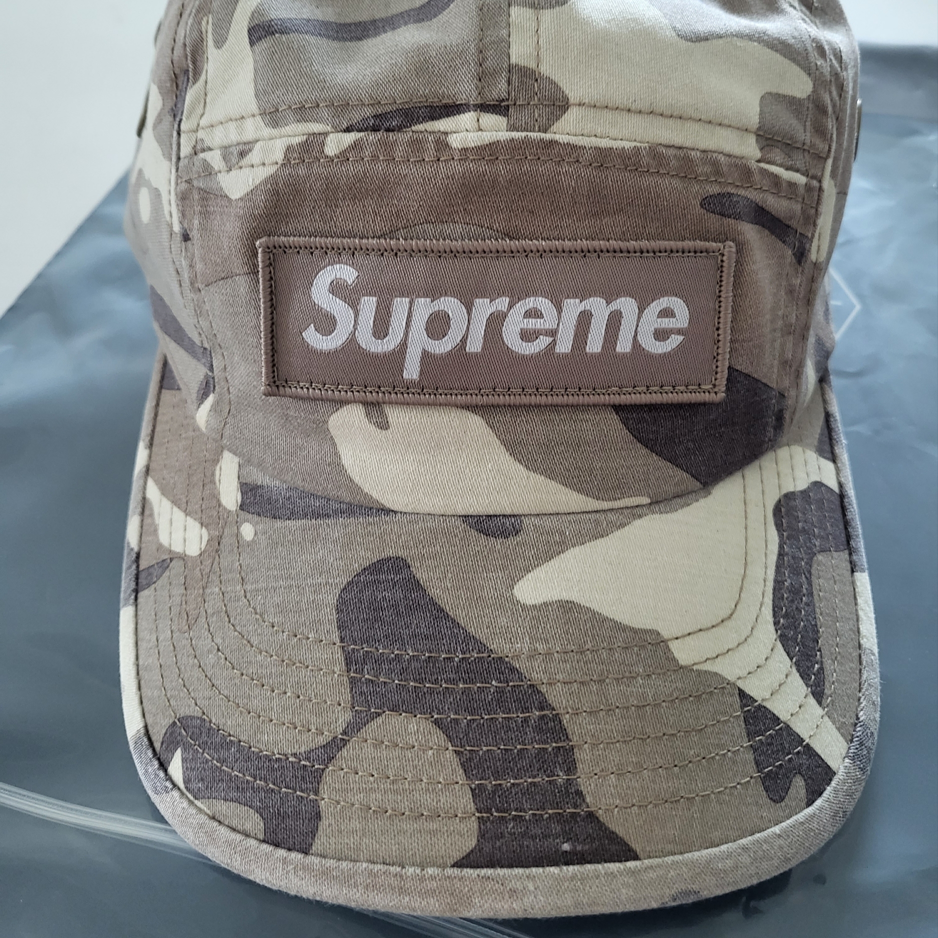 Supreme Military Camp Cap Stone Camo - 23SS 착용 스타일