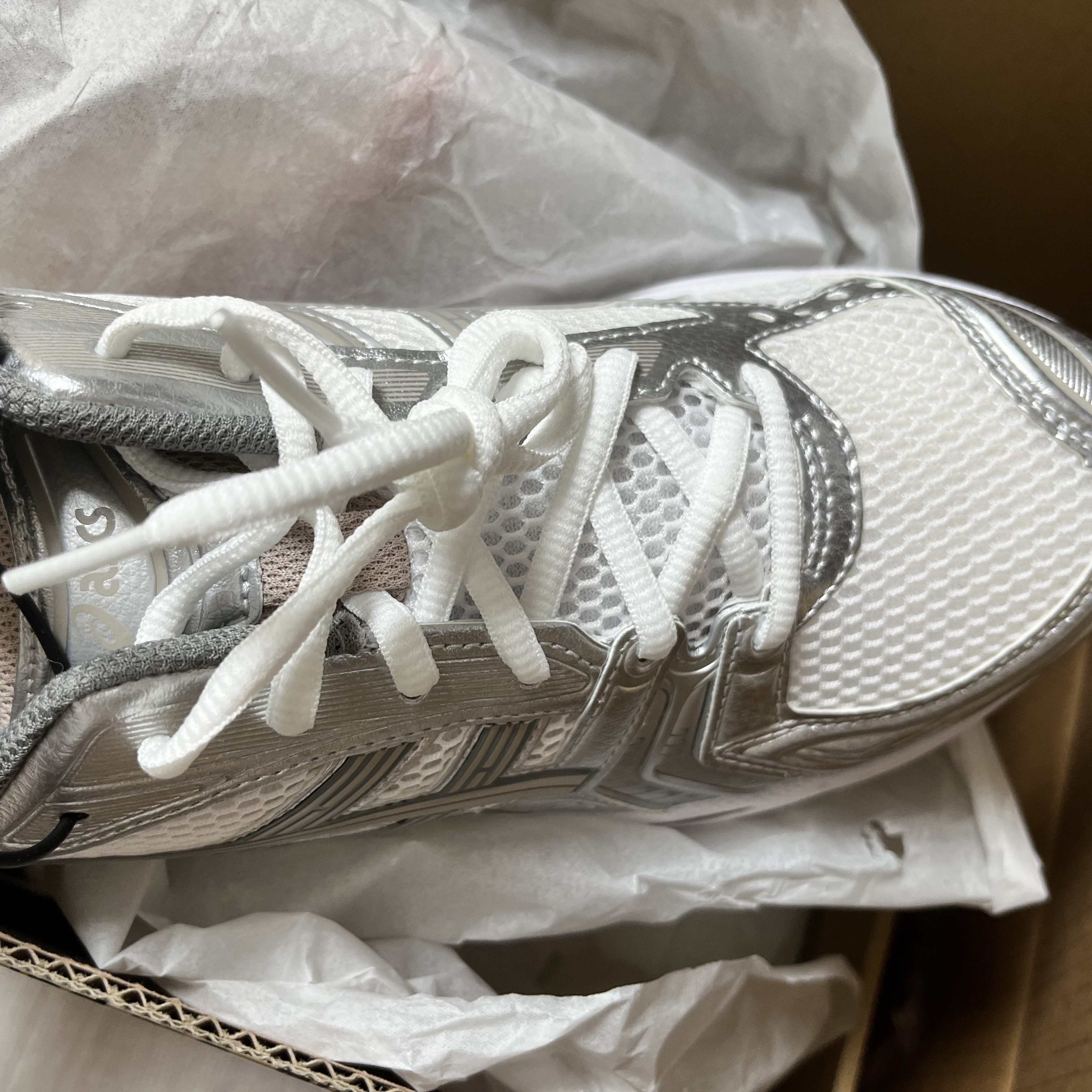(W) Asics Gel-Kayano 14 White Moonrock 착용 스타일 - 2