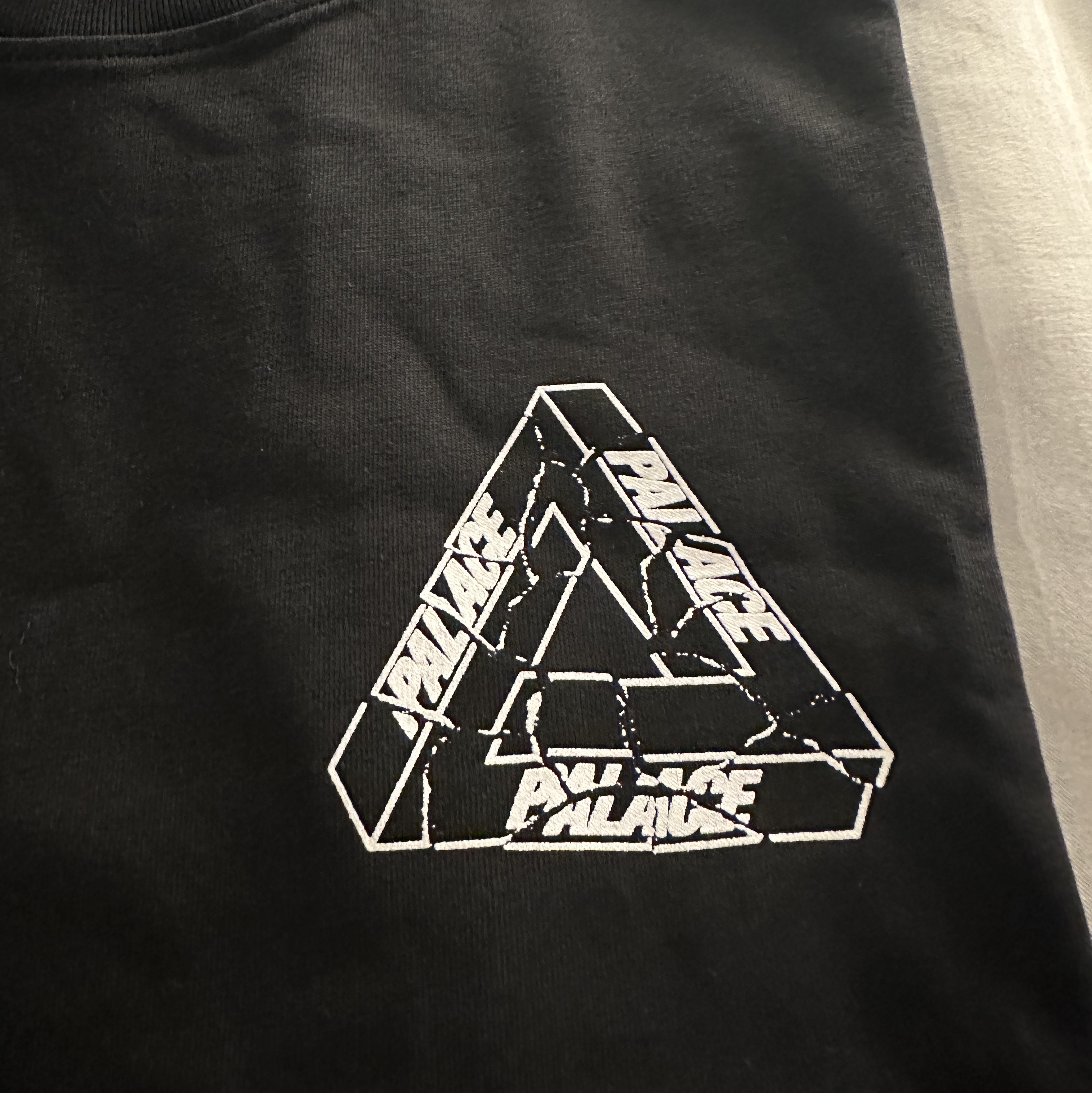 Palace Tri-Ripped T-Shirt Black - 23FW 착용 스타일 - 1