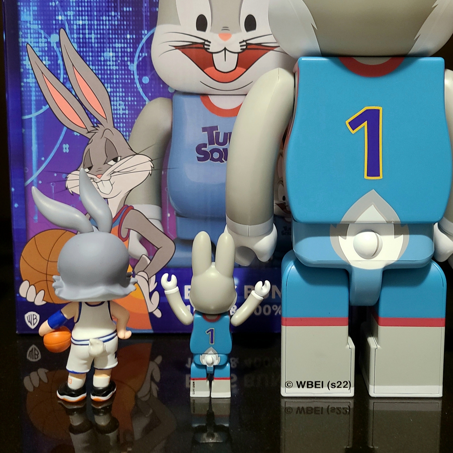 Bearbrick x Space Jam Rabbrick Bugs Bunny 100% & 400% Set, Pop Mart x Warner Bros. 100th Anniversary Series Sealed Case 100% (12 Blind Boxes) 착용 스타일 - 3