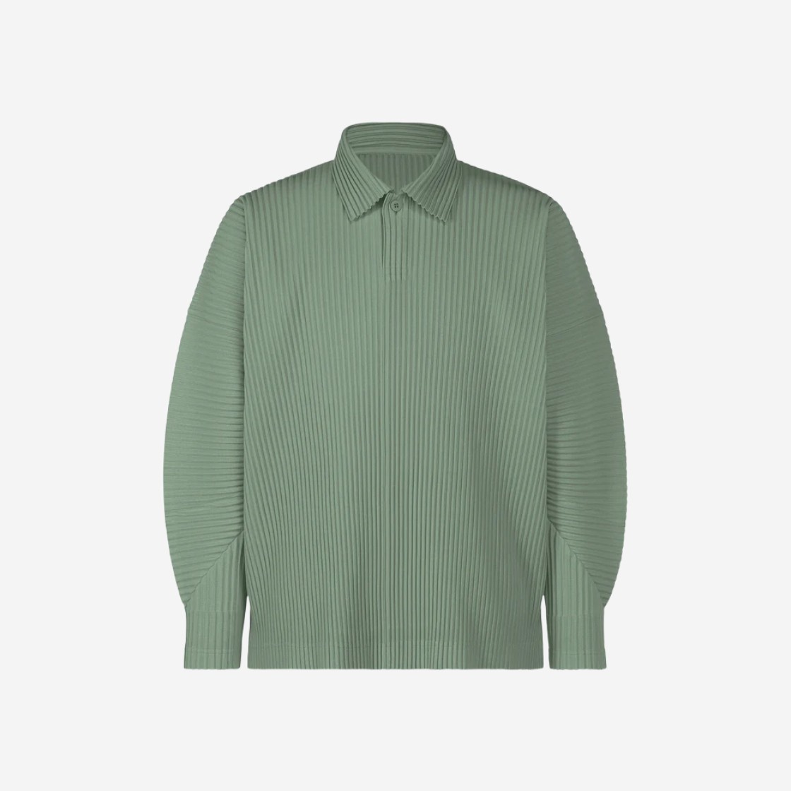 Homme Plisse Issey Miyake Pleats MC August Polo Mint Green 상세 이미지 1