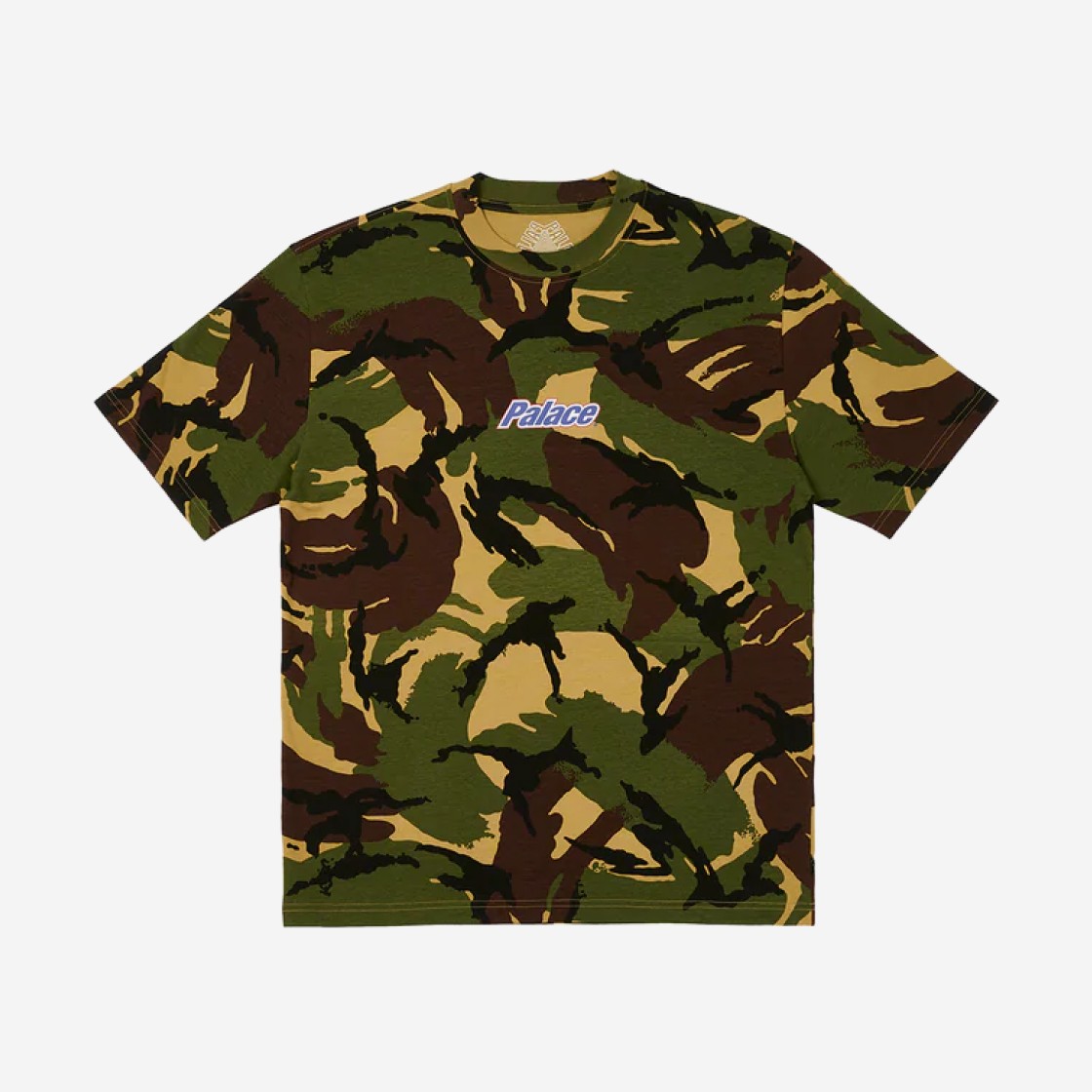 Palace Standard T-Shirt Woodland Camo - 23FW 상세 이미지 1