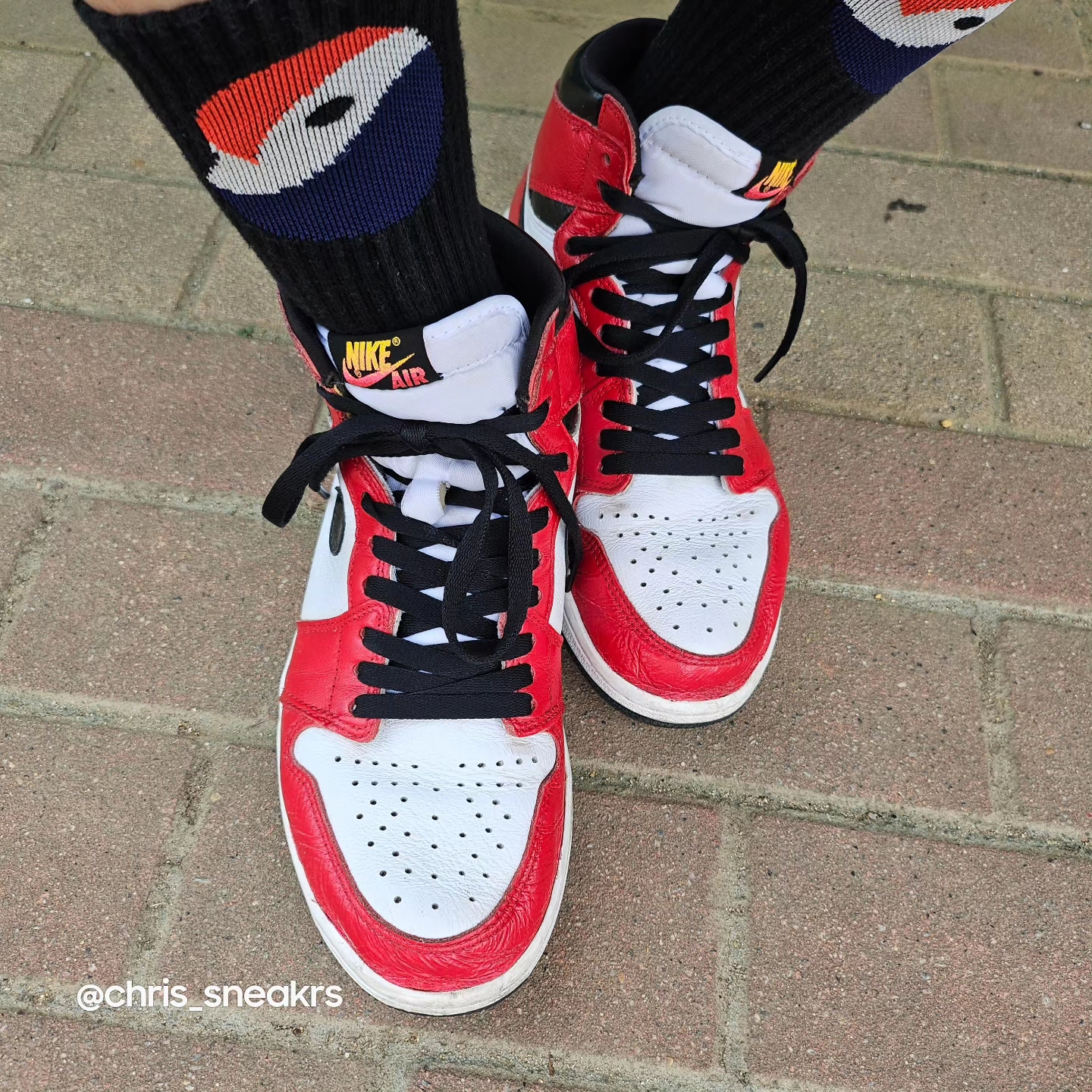 Jordan 1 Retro High OG Light Fusion Red, Supreme Military Camp Cap Stone - 22SS 착용 스타일 - 4