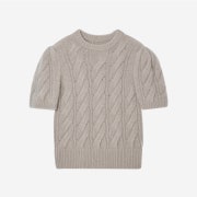 Kindersalmon Women Lily Half Knit Light Gray - FW23