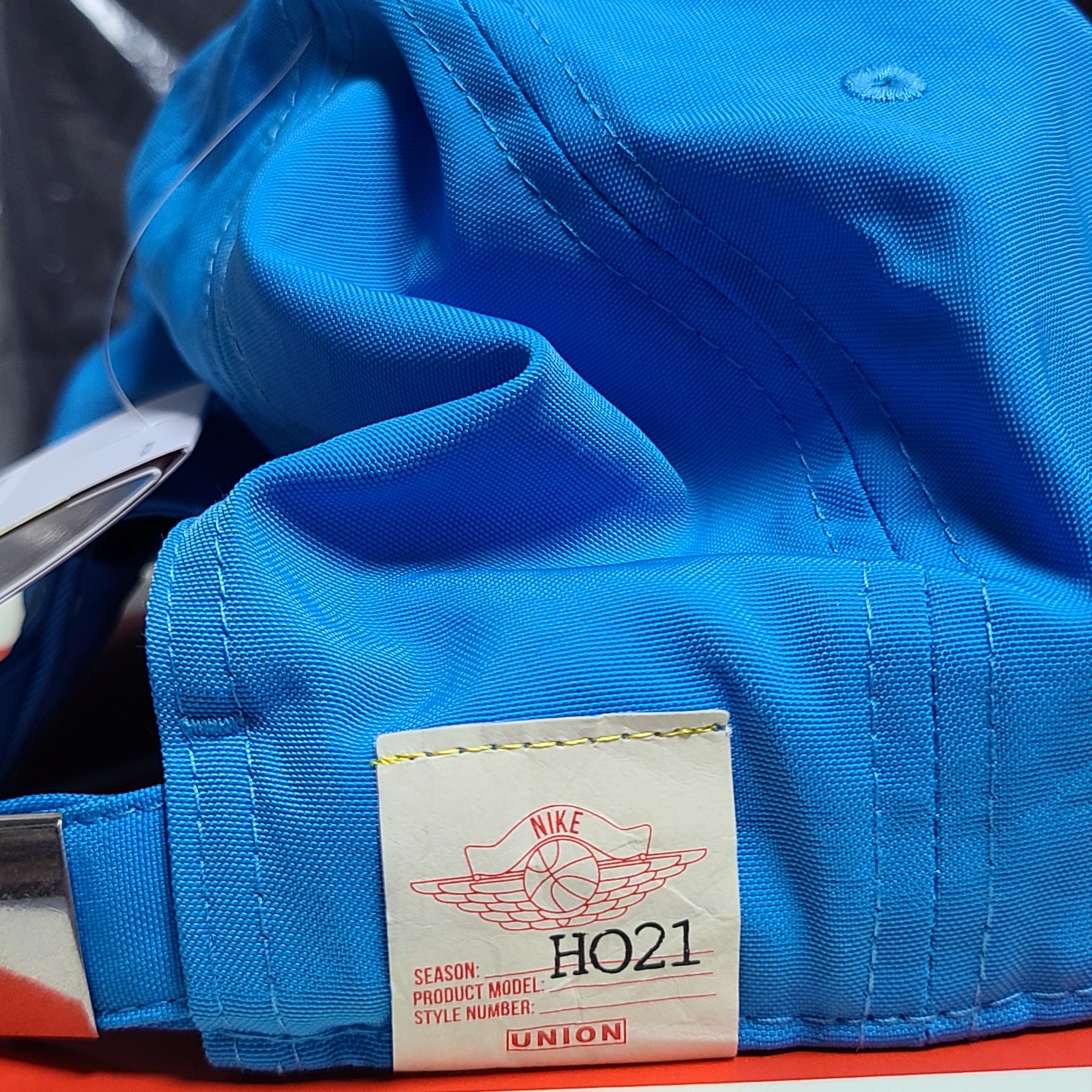 Jordan x Union Cap Equater Blue 착용 스타일 - 3