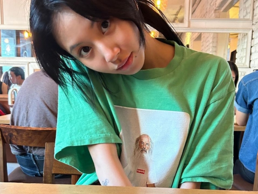 Supreme Rick Rubin T-Shirt Green - 21FW 착용 스타일