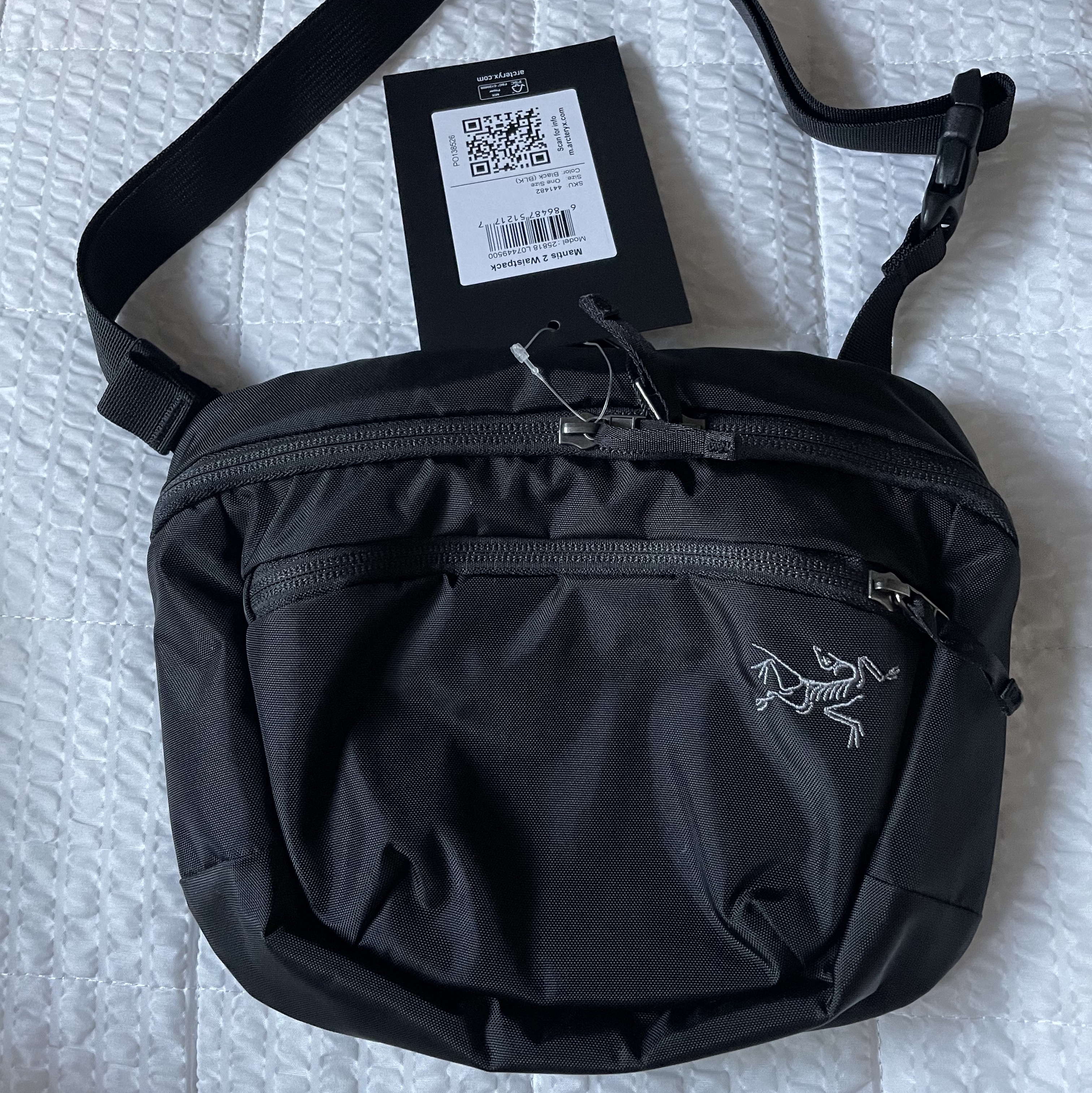 Arc'teryx Mantis 2 Waistpack Black 착용 스타일