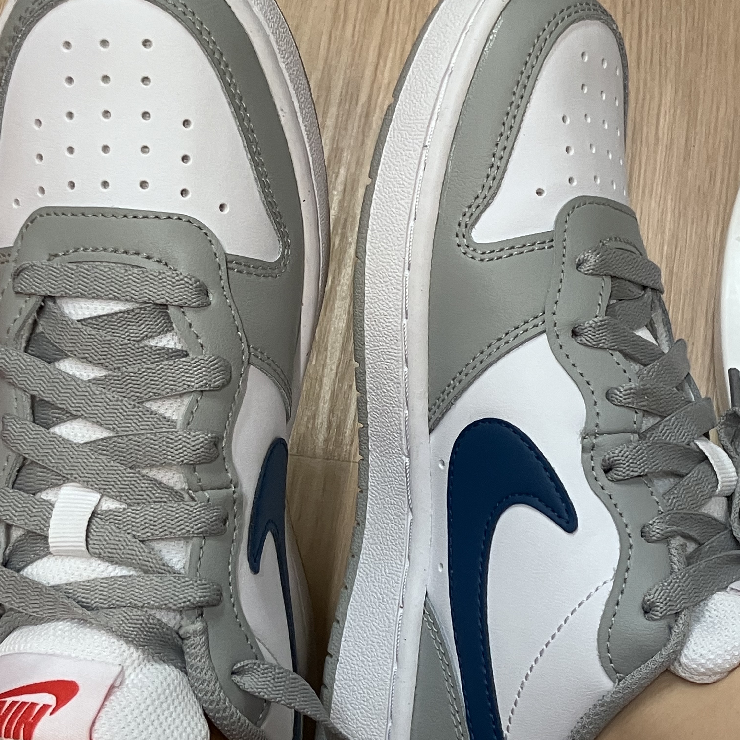 (GS) Nike Court Borough Low 2 Light Smoke Grey 착용 스타일