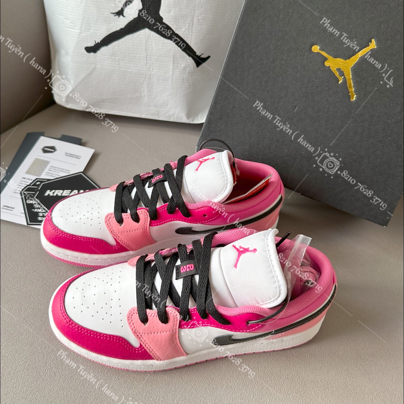 (GS) Jordan 1 Low Rush Pink 착용 스타일 - 3