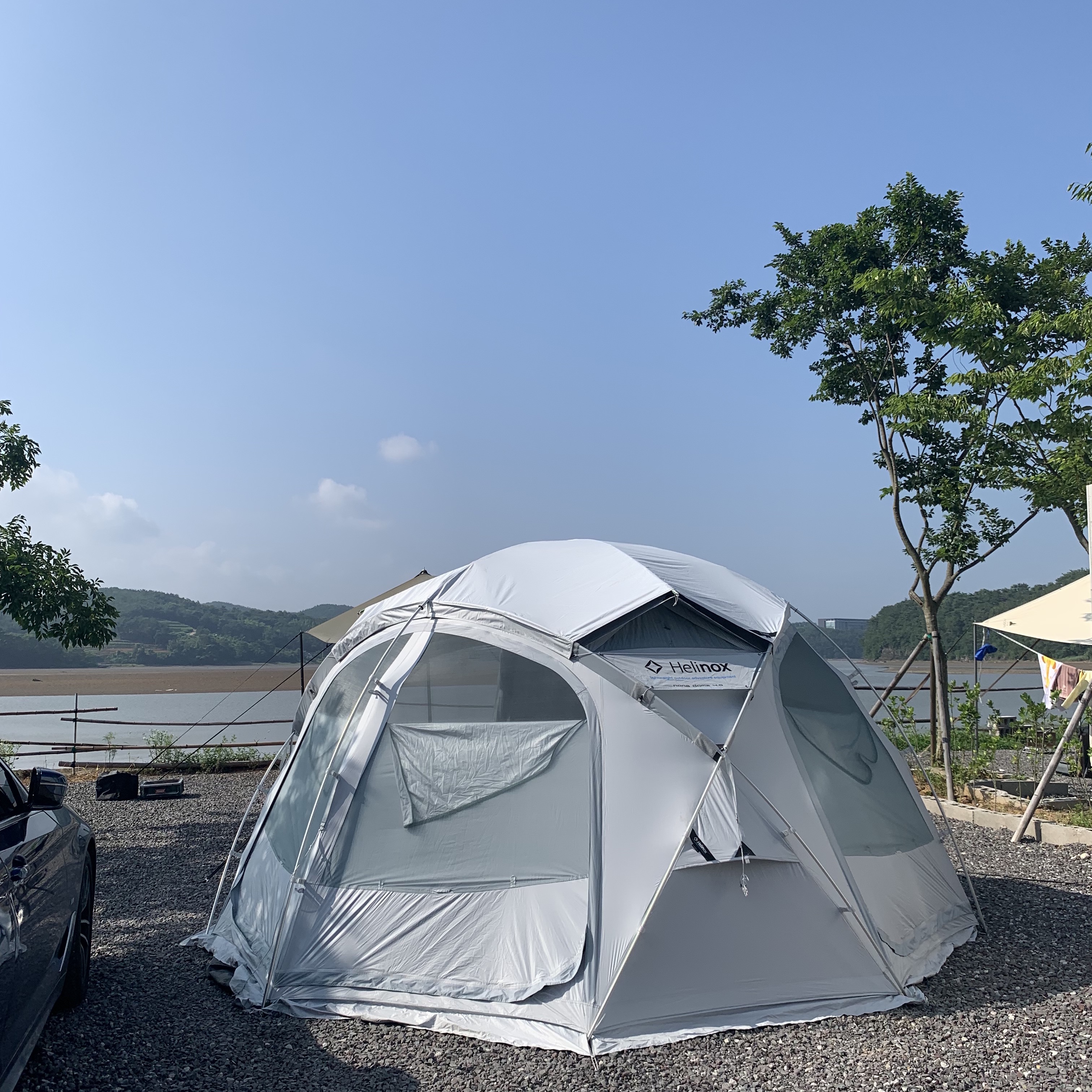 Helinox Nona Dome 4.0 Raw White 착용 스타일 - 4