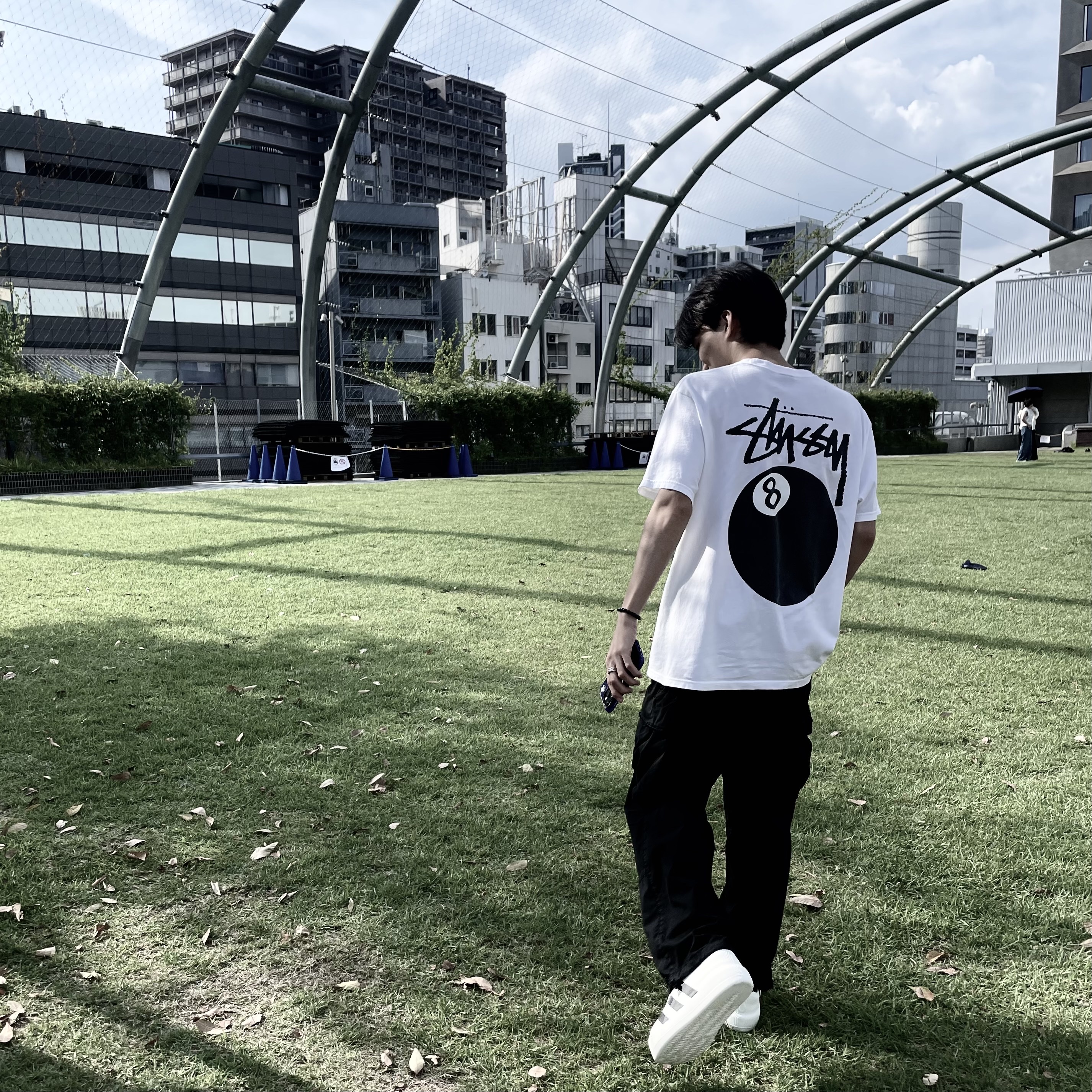 Adidas Adifom Superstar Core White, Stussy 8 Ball T-Shirt White - 22SS 착용 스타일