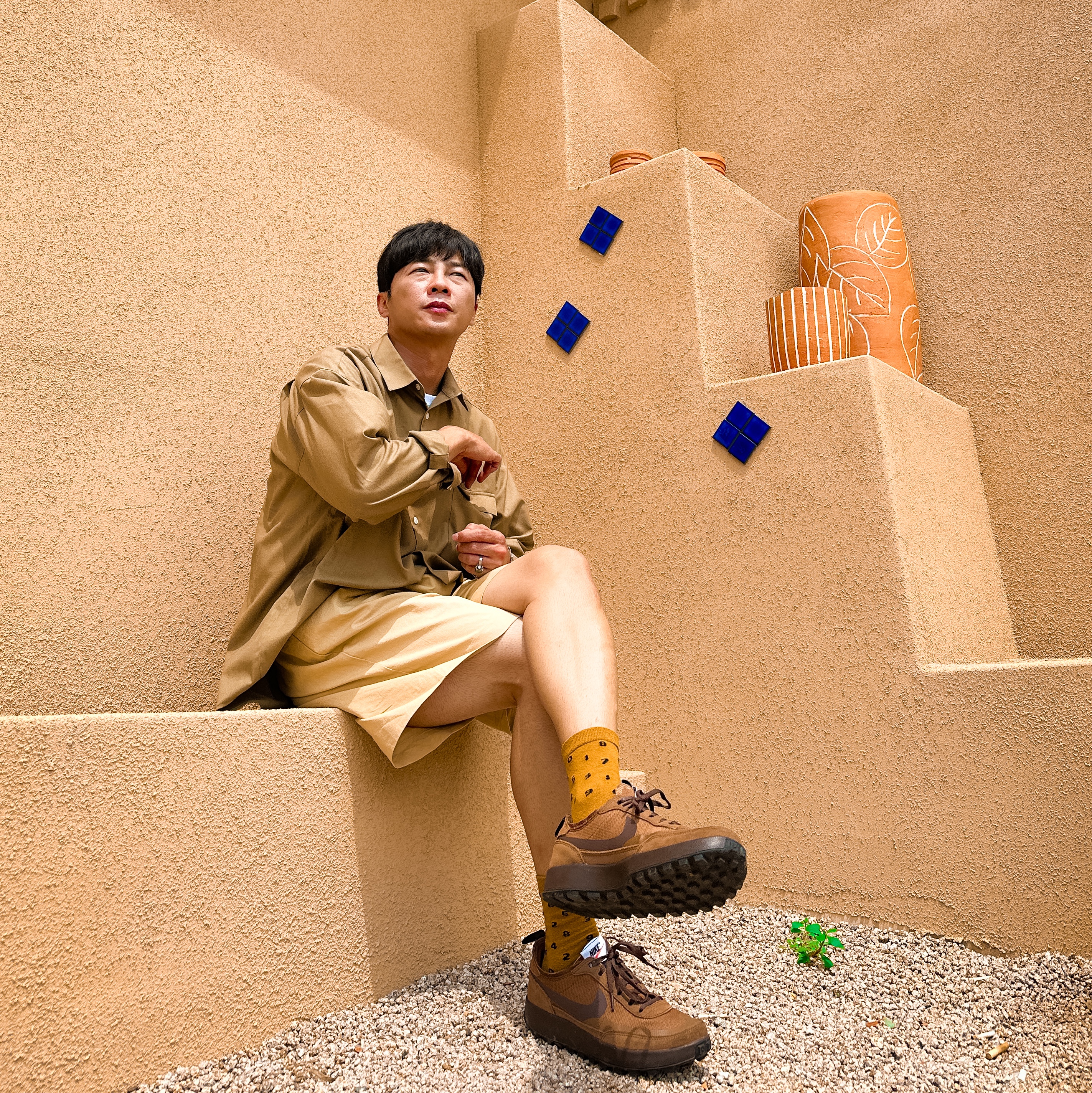 Nike x Tom Sachs General Purpose Shoe Brown 착용 스타일