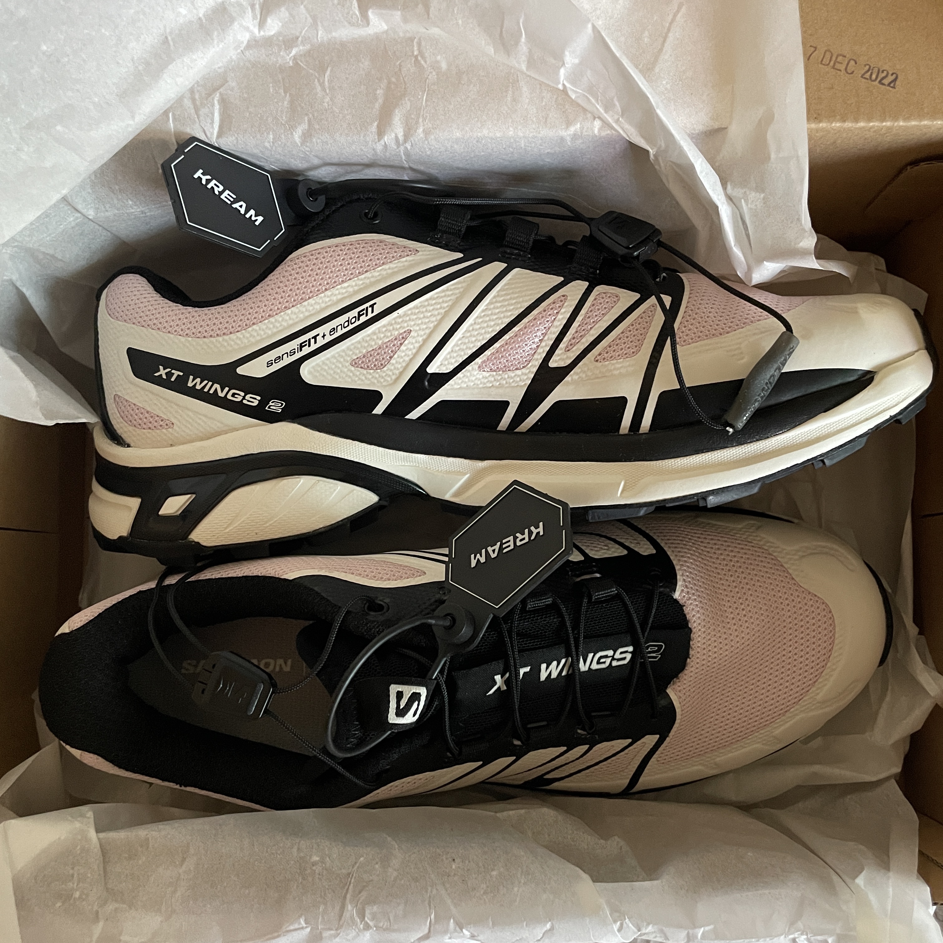 Salomon XT-Wings 2 Cradle Pink 착용 스타일