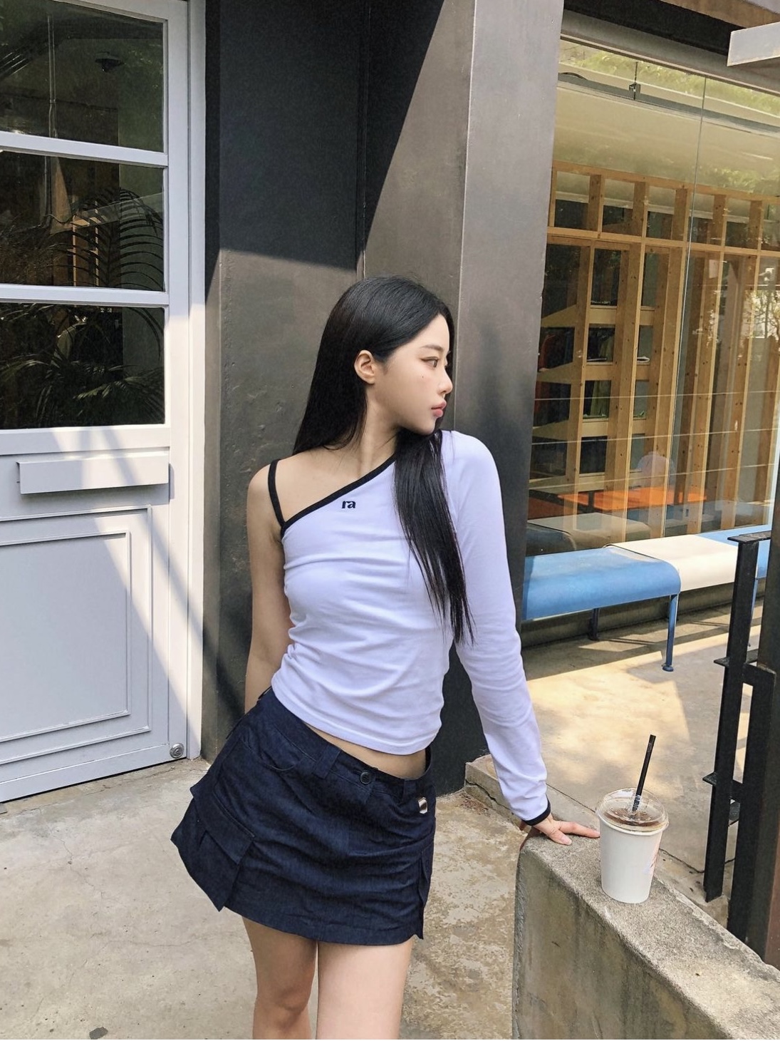 Porta Women Dry Cargo Skirt Dark Navy, Porta Women Dry Cargo Skirt Light Beige 착용 스타일