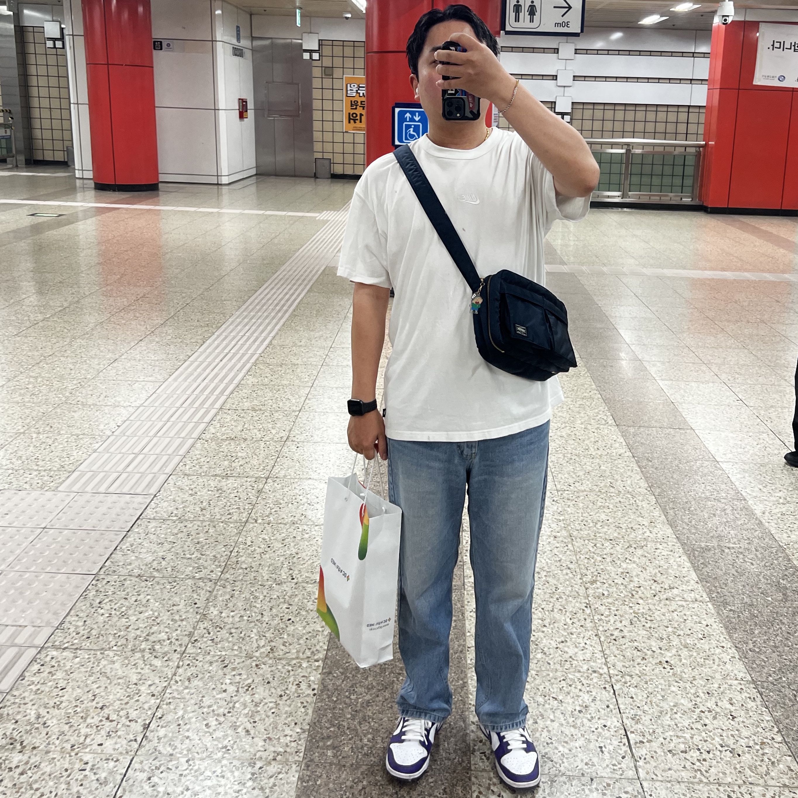 Porter Tanker Shoulder Bag S Iron Blue, Nike Dunk Low Retro Championship Court Purple 착용 스타일