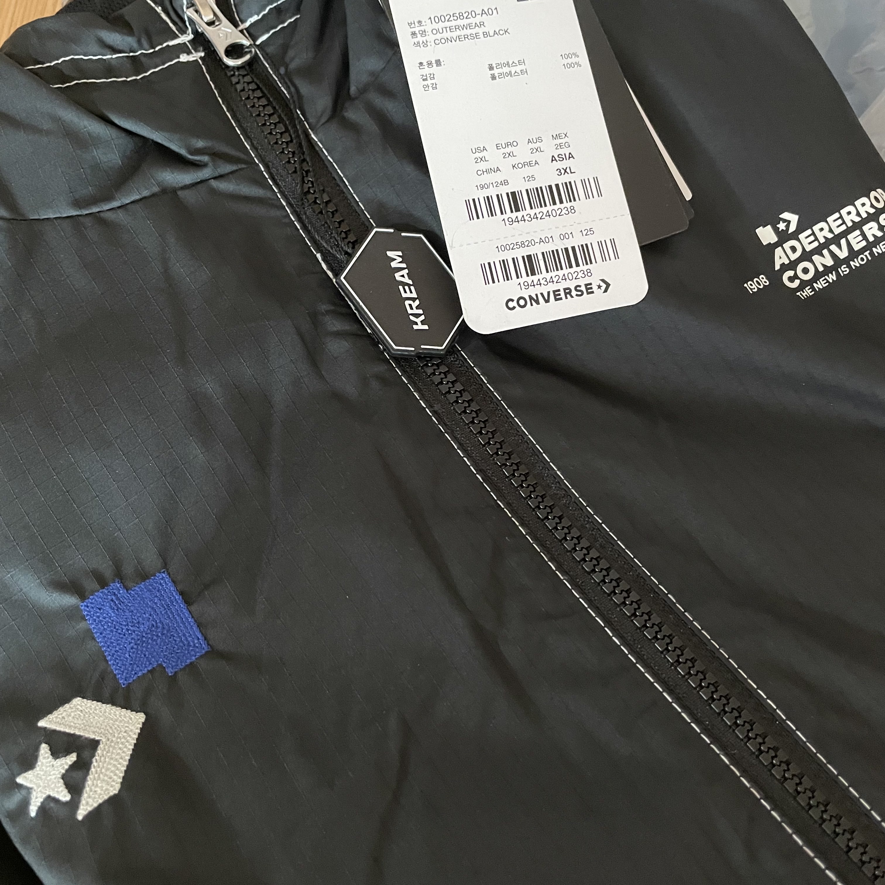 Converse x Ader Error Shapes Light Jacket Converse Black 착용 스타일