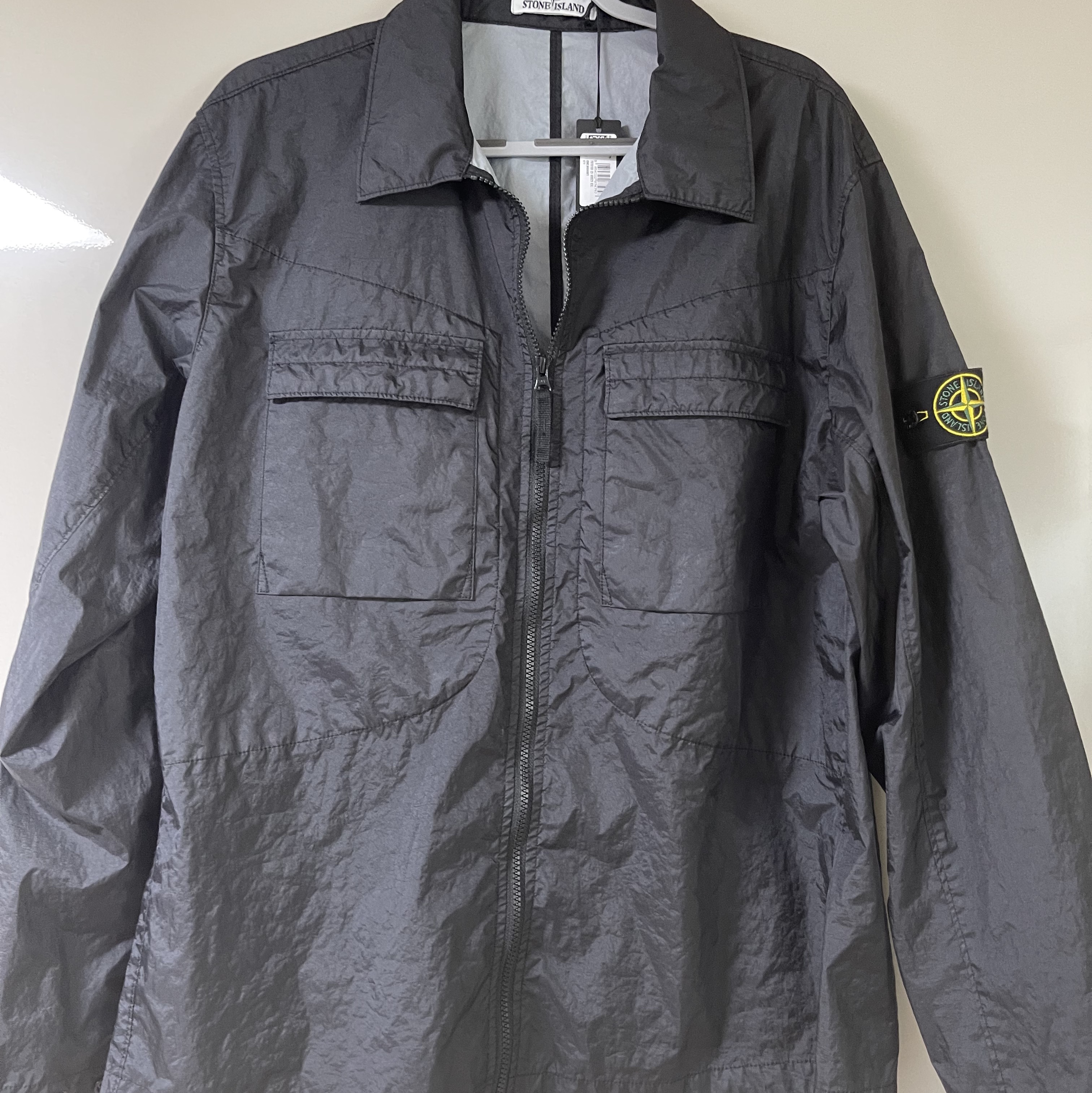 Stone Island 10323 Membrana 3L TC Overshirt Black - 22SS 착용 스타일