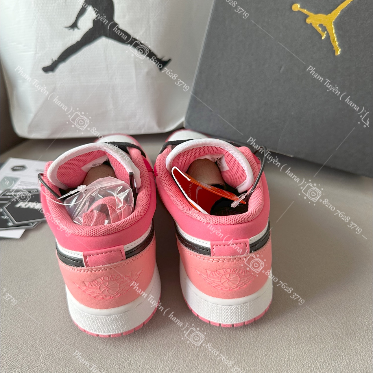 (GS) Jordan 1 Low Rush Pink 착용 스타일 - 5