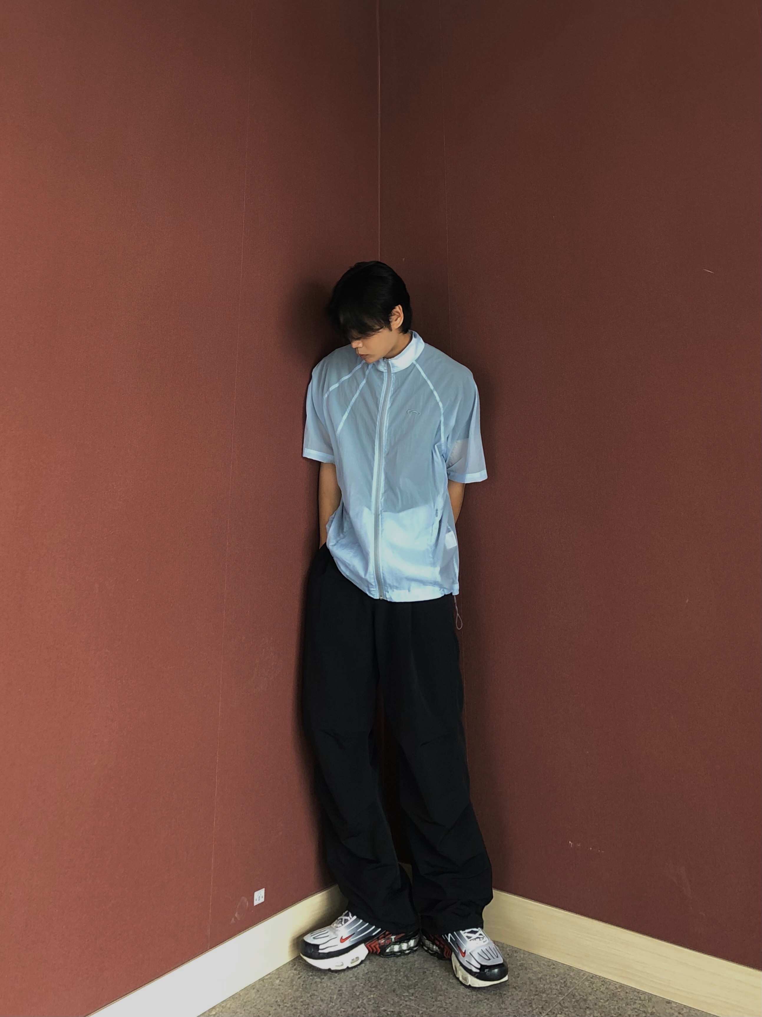 Art of Field Packable Short Sleeved Half Jacket Ice 착용 스타일 - 2