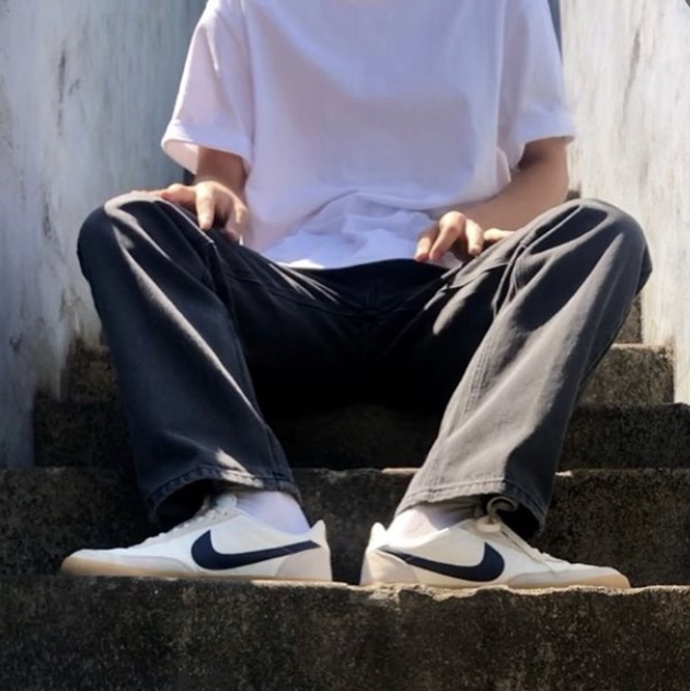 Nike x J.Crew Killshot 2 Sail Midnight Navy 착용 스타일