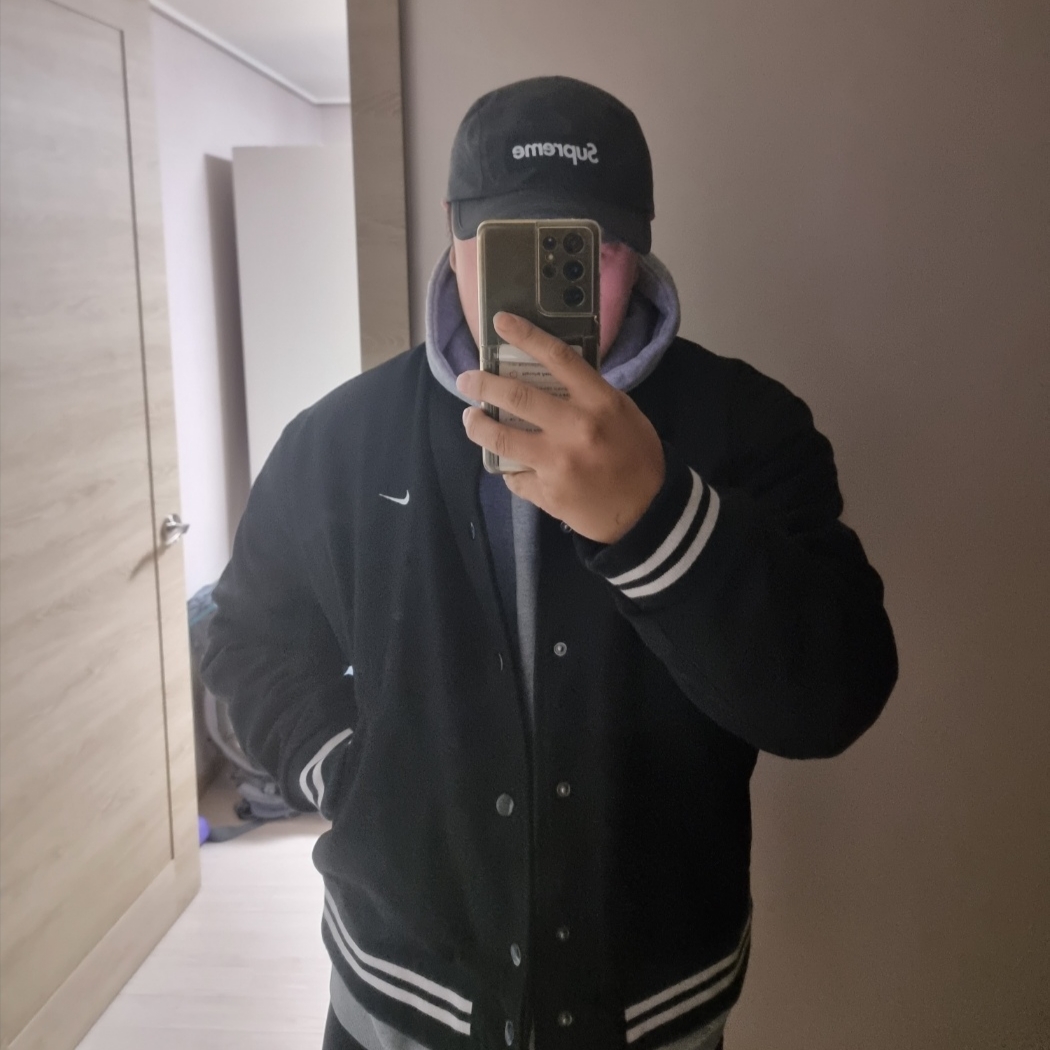 Nike NSW Authentics Varsity Jacket Black - Asia 착용 스타일