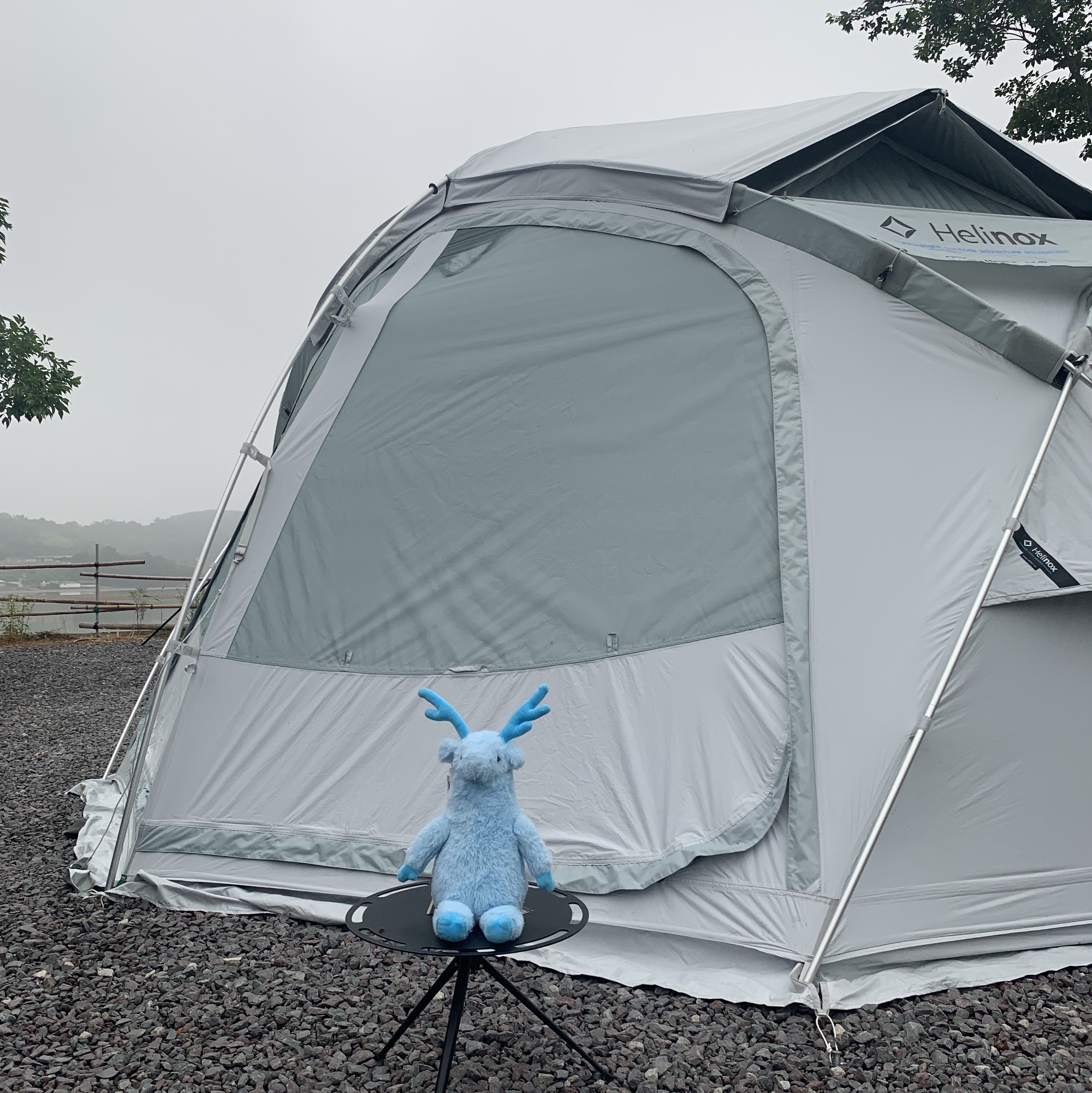 Helinox Nona Dome 4.0 Raw White 착용 스타일 - 2
