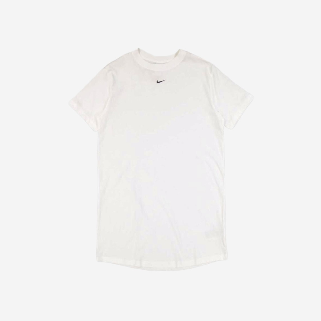 (W) Nike NSW Essential Short Sleeve T-Shirt Dress White - Asia 상세 이미지 1