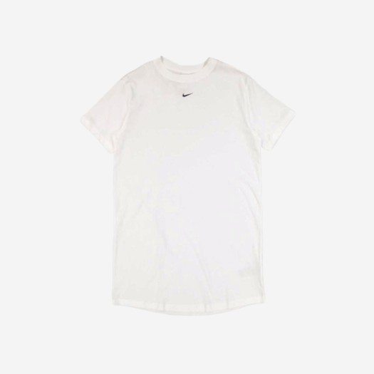 (W) 나이키 NSW 에센셜 숏슬리브 티셔츠 드레스 화이트 - 아시아