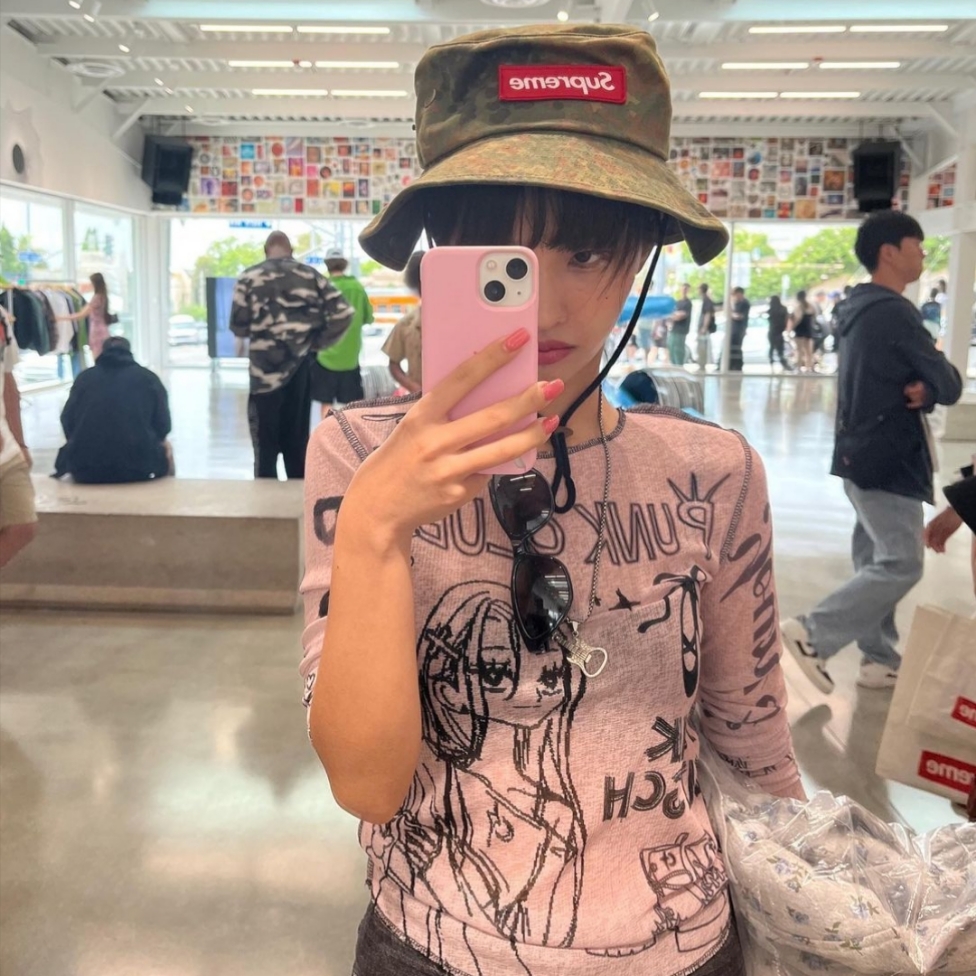 Supreme Military Boonie Flecktarn Camo - 23FW 착용 스타일