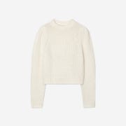 Kindersalmon Women Puff Sleeve Long Pullover Vanilla - FW23