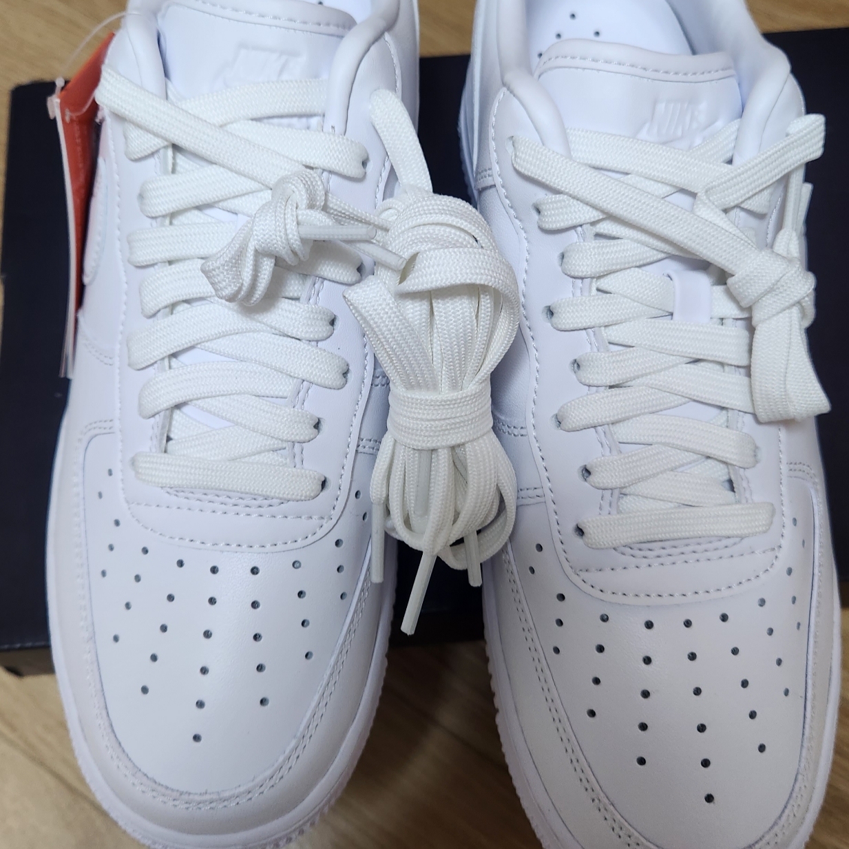 Nike Air Force 1 '07 Fresh White 착용 스타일 - 1