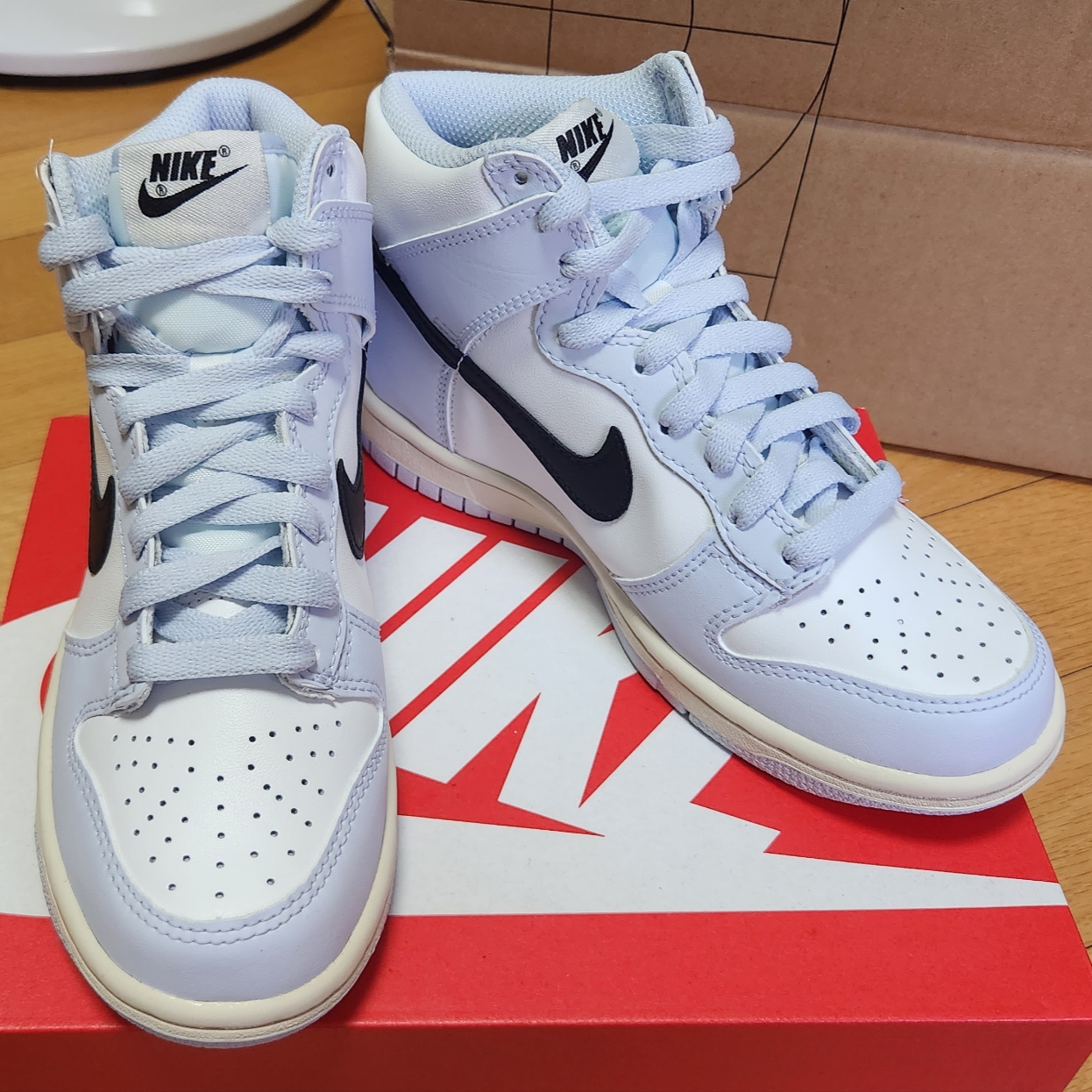 (GS) Nike Dunk High Football Grey 착용 스타일