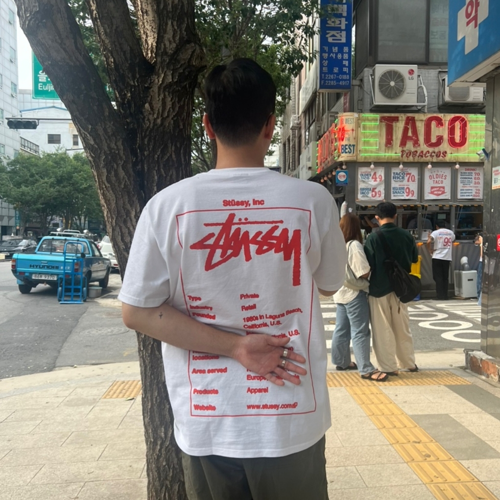 Stussy Wiki T-Shirt White 착용 스타일