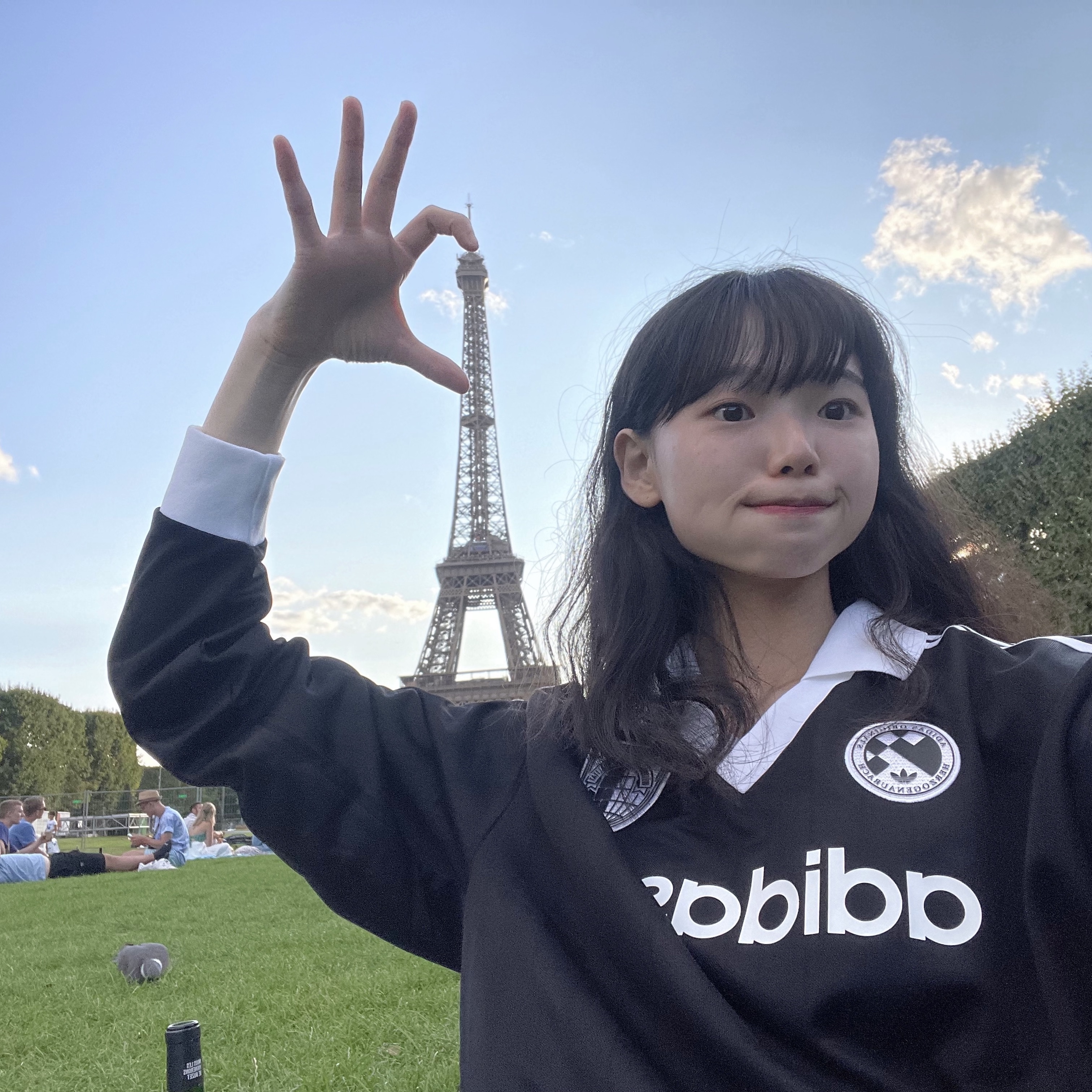 (W) Adidas Football Long Sleeve T-Shirt Black - KR Sizing 착용 스타일