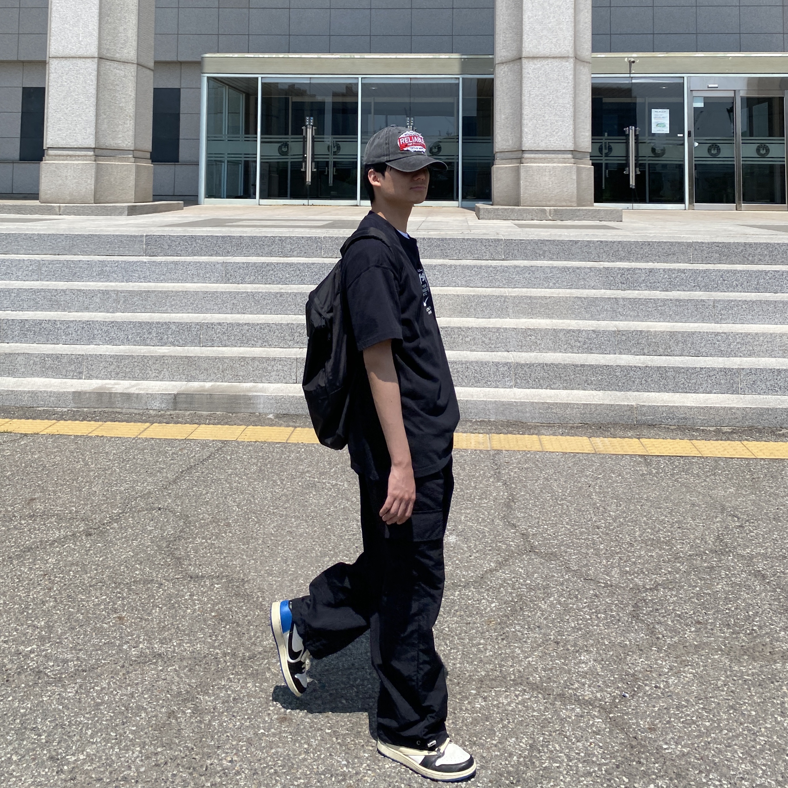 Nike x Stussy WT T-Shirt Black - US/EU, Nike x Stussy WT T-Shirt Black - Asia 착용 스타일 - 1