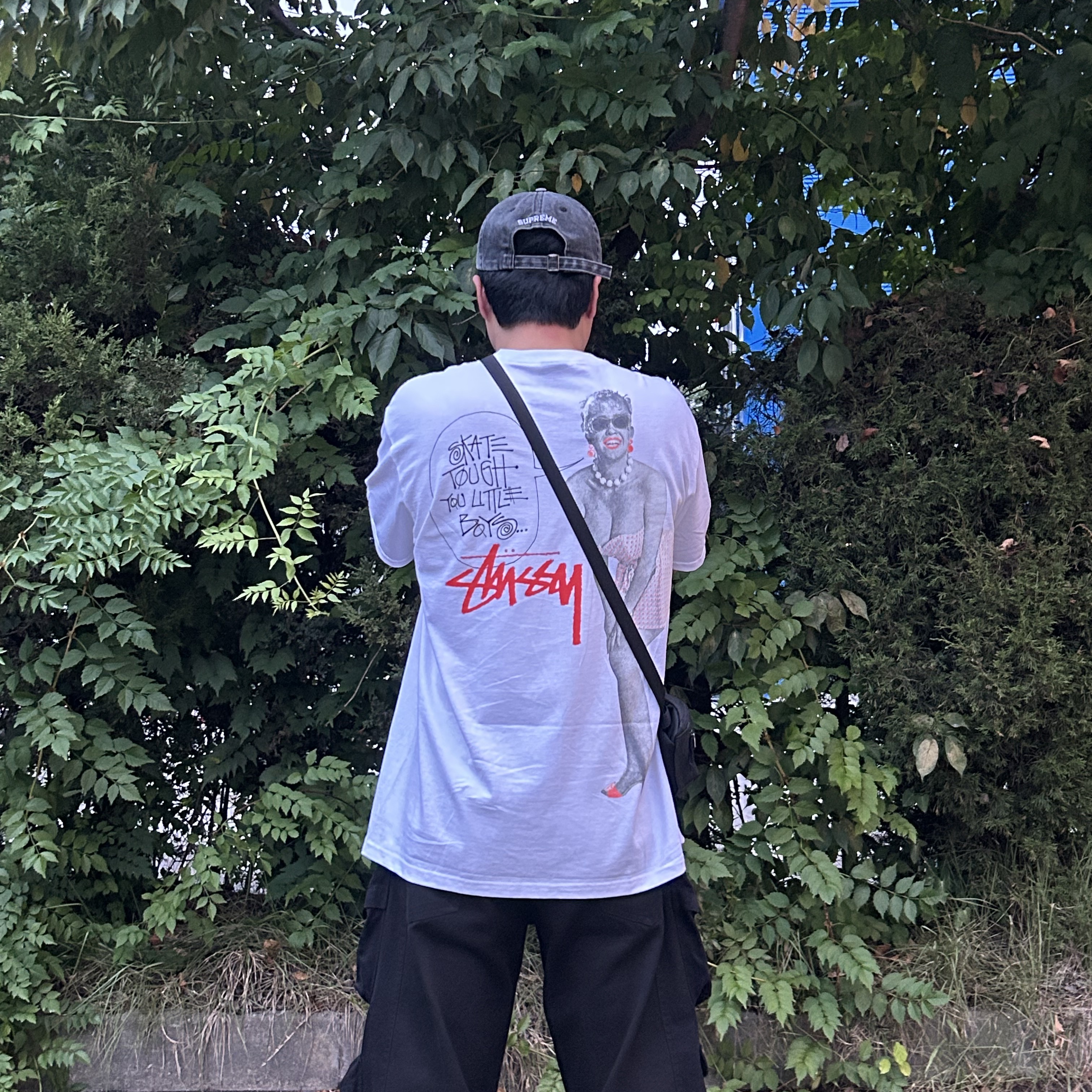 Zara Utility Pocket Pants Black, Supreme Pigment Canvas S Logo 6-Panel Black - 23SS 착용 스타일 - 3