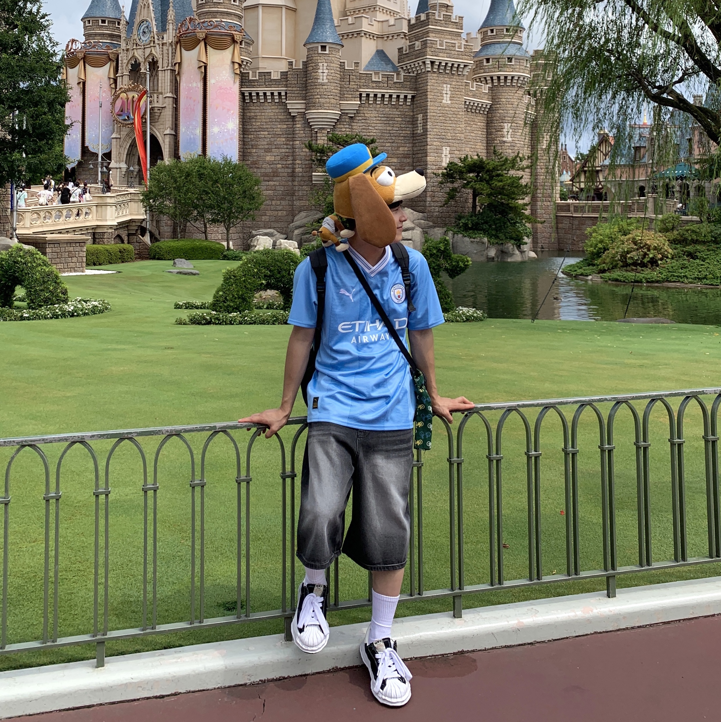 Maison Mihara Yasuhiro Blakey OG Sole Canvas Low-top Sneakers Black White, Puma Manchester City 2023/24 Home Jersey Team Light Blue (Non Marking Ver.) 착용 스타일 - 1