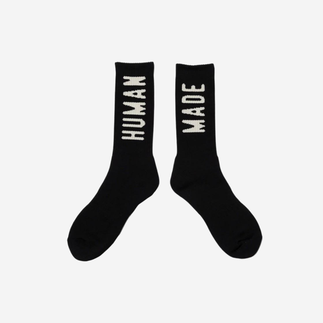 Human Made HM Logo Socks Black 상세 이미지 2