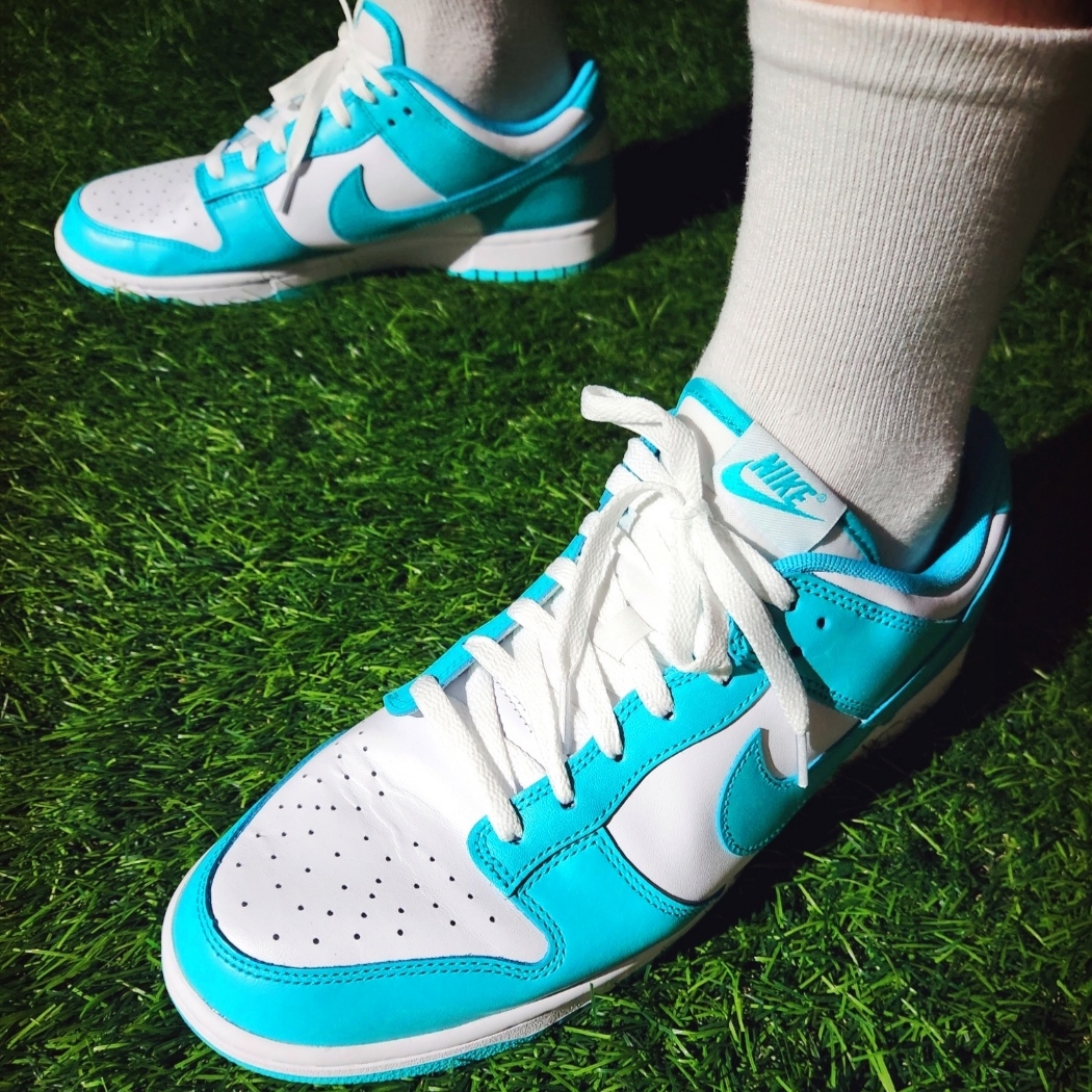 Nike Dunk Low White Clear Jade 착용 스타일 - 5