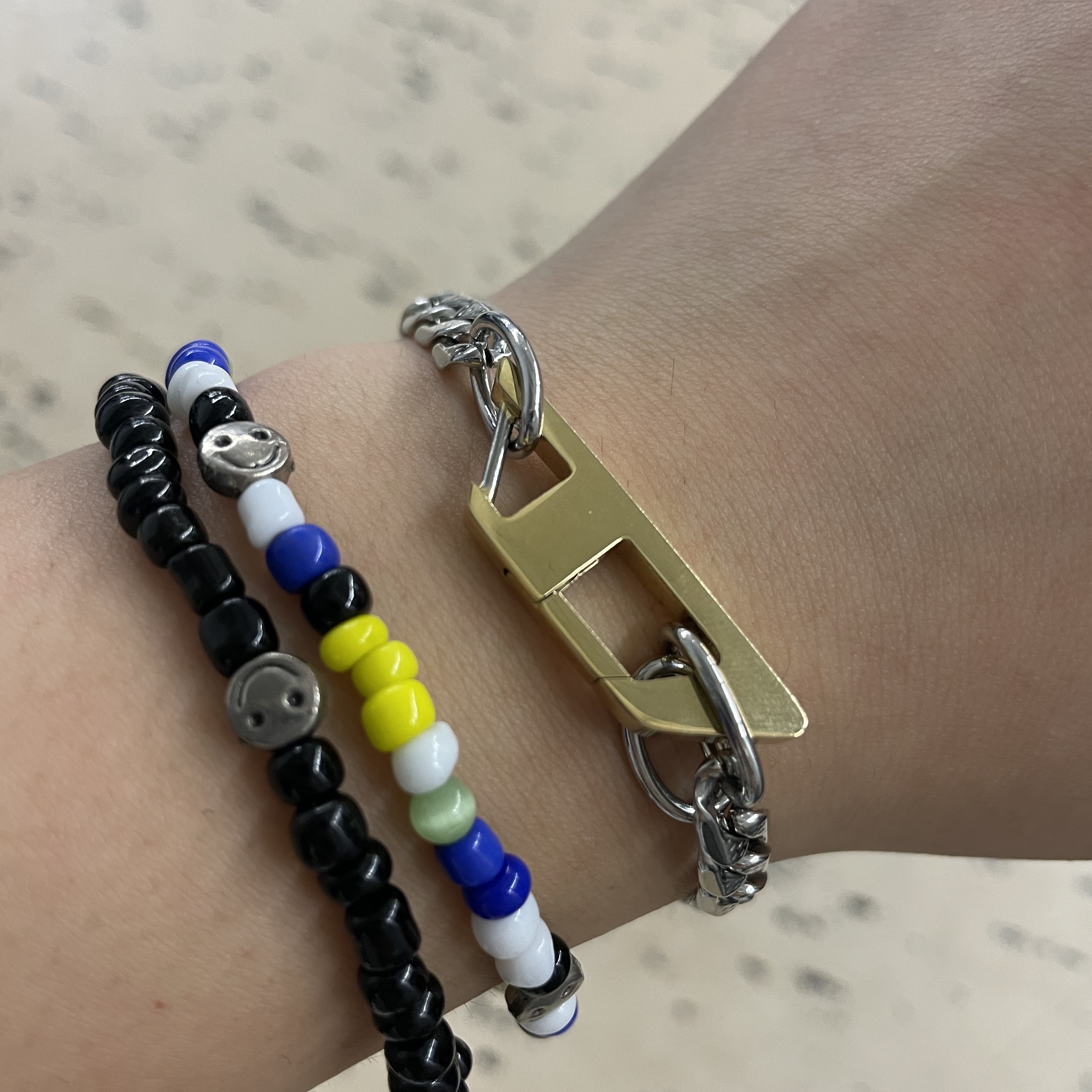 Diesel Dx1338 Stainless Steel Chain Bracelet Silver 착용 스타일
