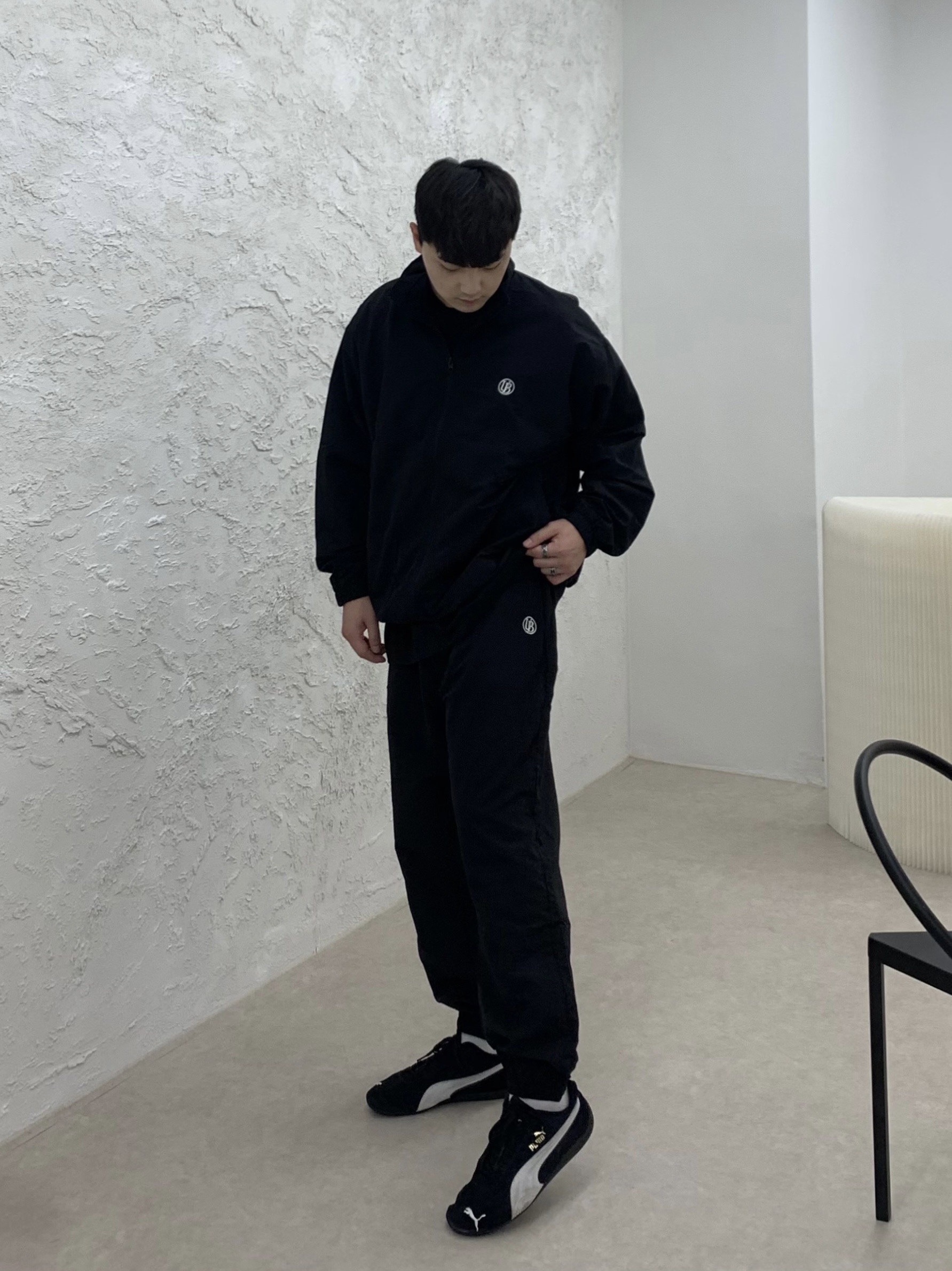 Puma Speedcat LS Black White 착용 스타일