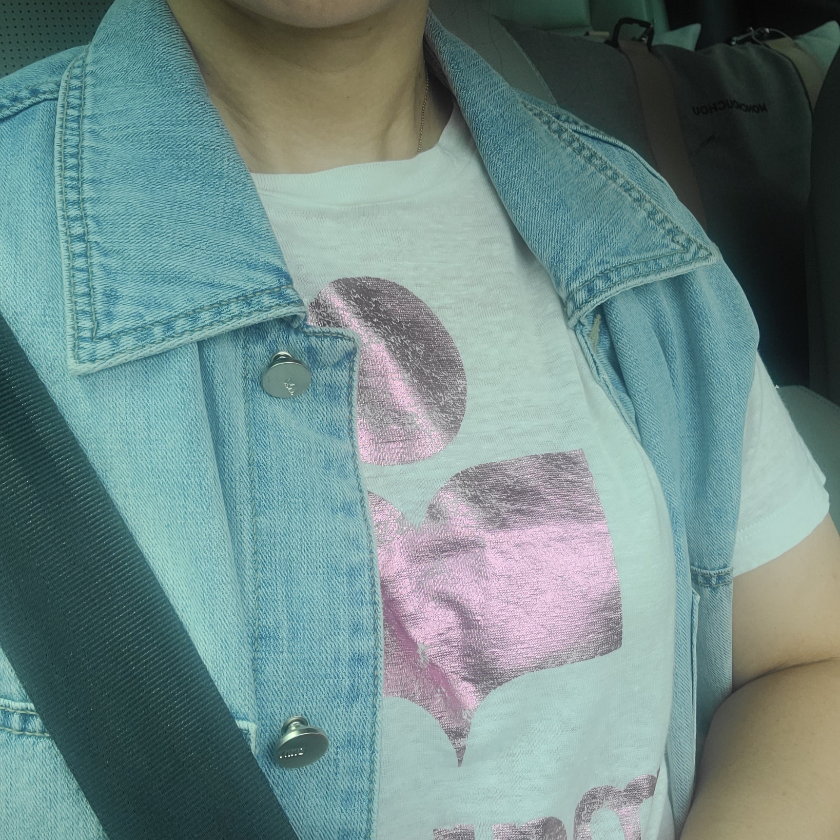 (W) Isabel Marant Zewel Logo T-Shirt White Pink - 23SS 착용 스타일