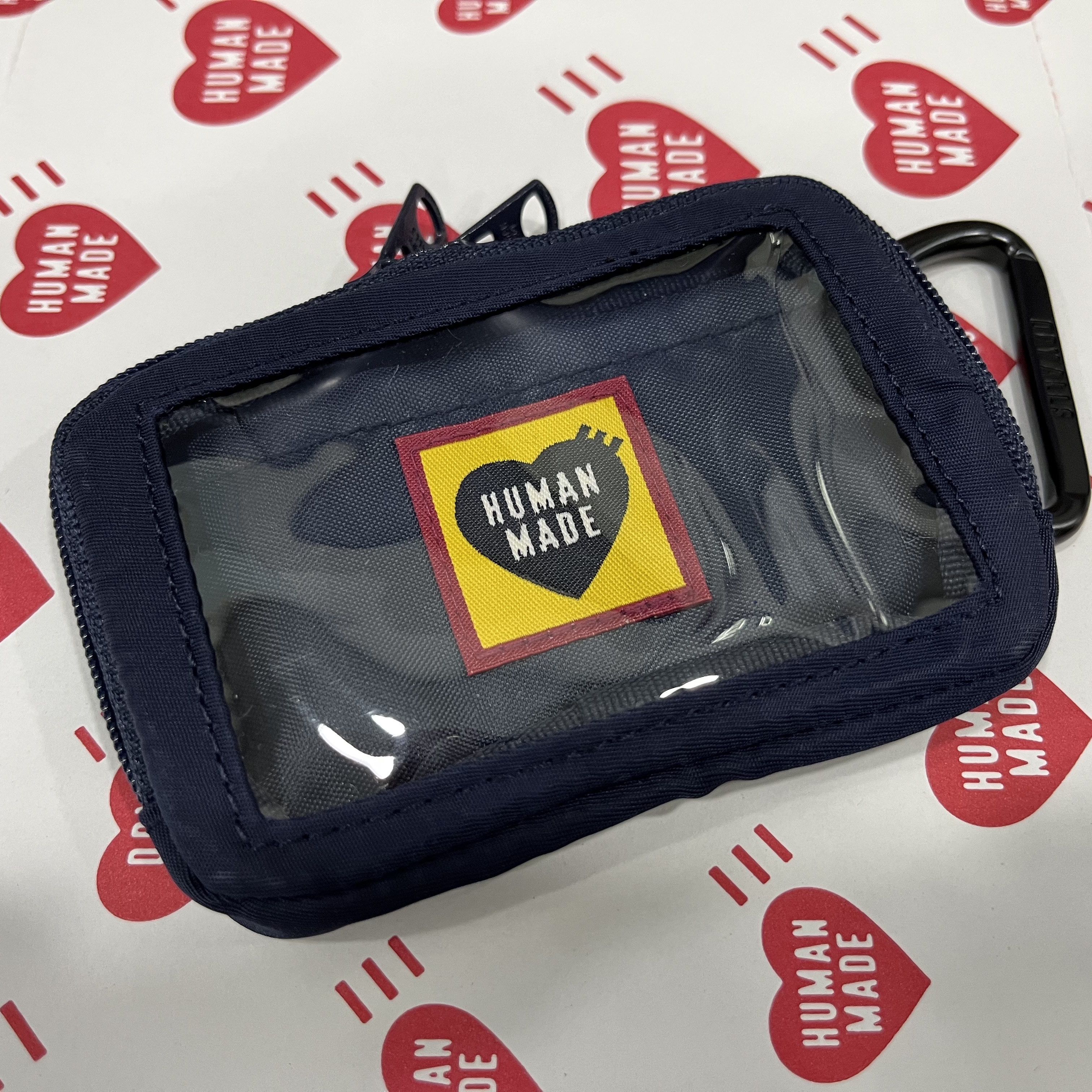 Human Made Military Card Case Navy 착용 스타일 - 1