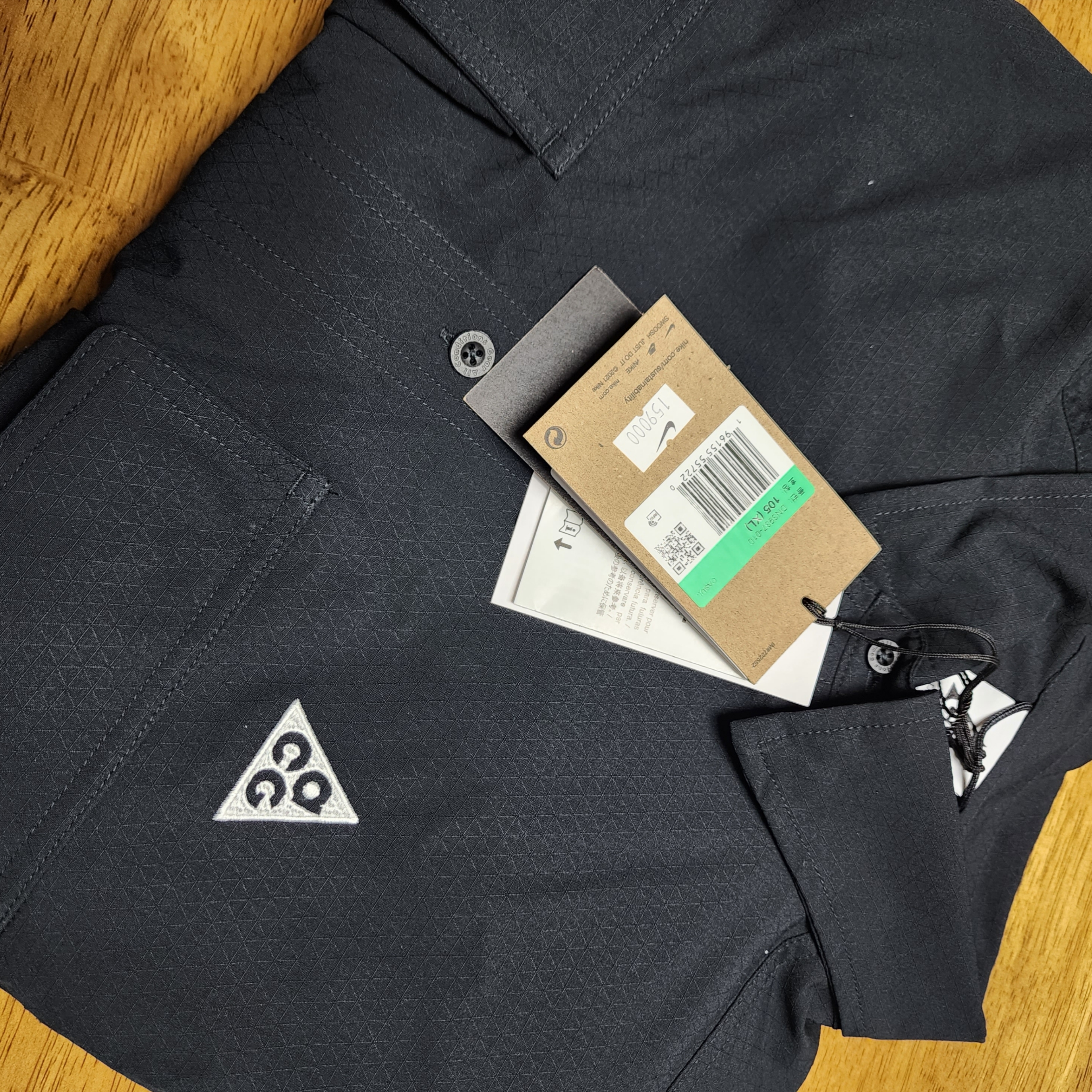 Nike ACG Dri-Fit UV Devastation Trail Shirt Black Summit White - Asia 착용 스타일