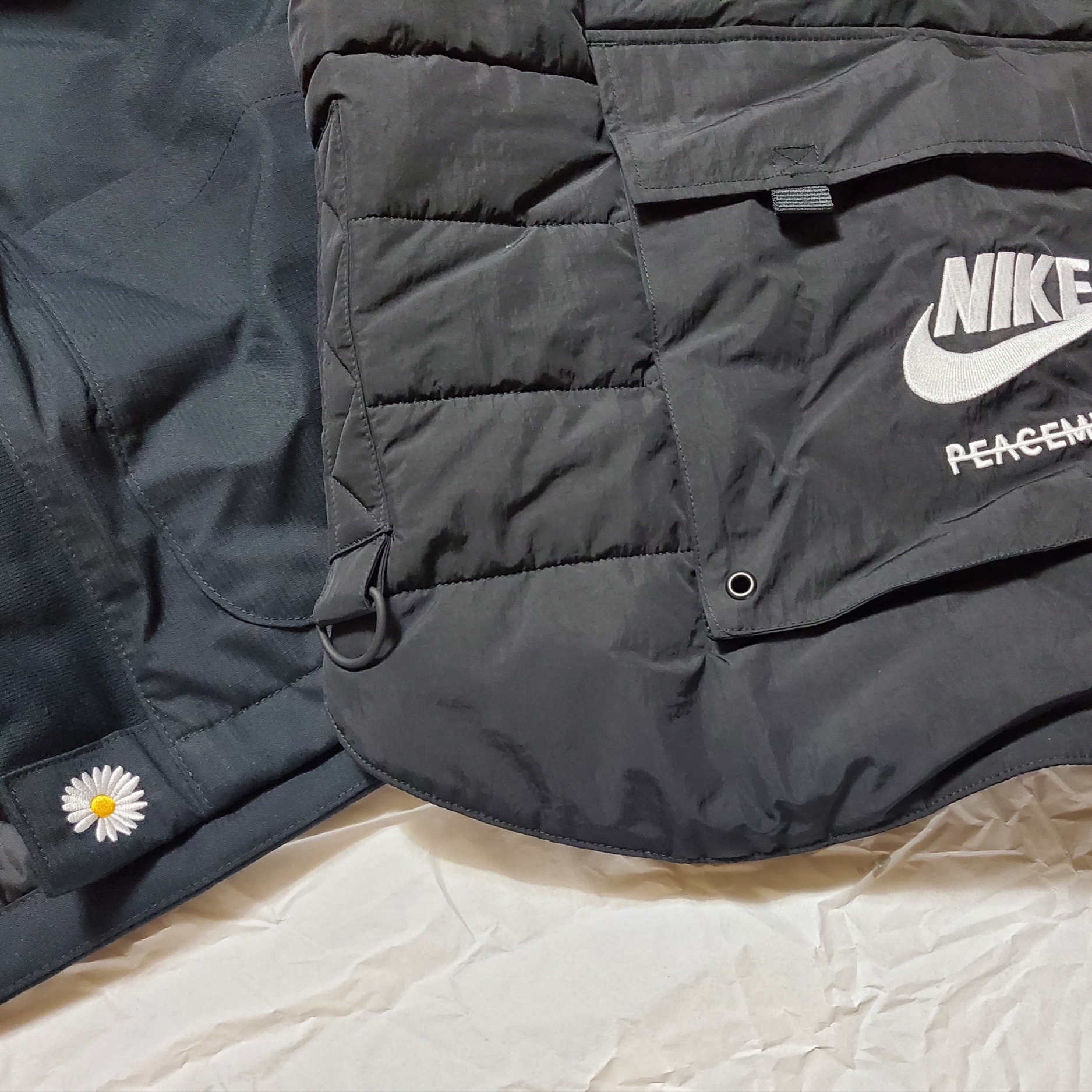 Nike x Peaceminusone 2+1 Jacket Black (DR0100-010) 착용 스타일