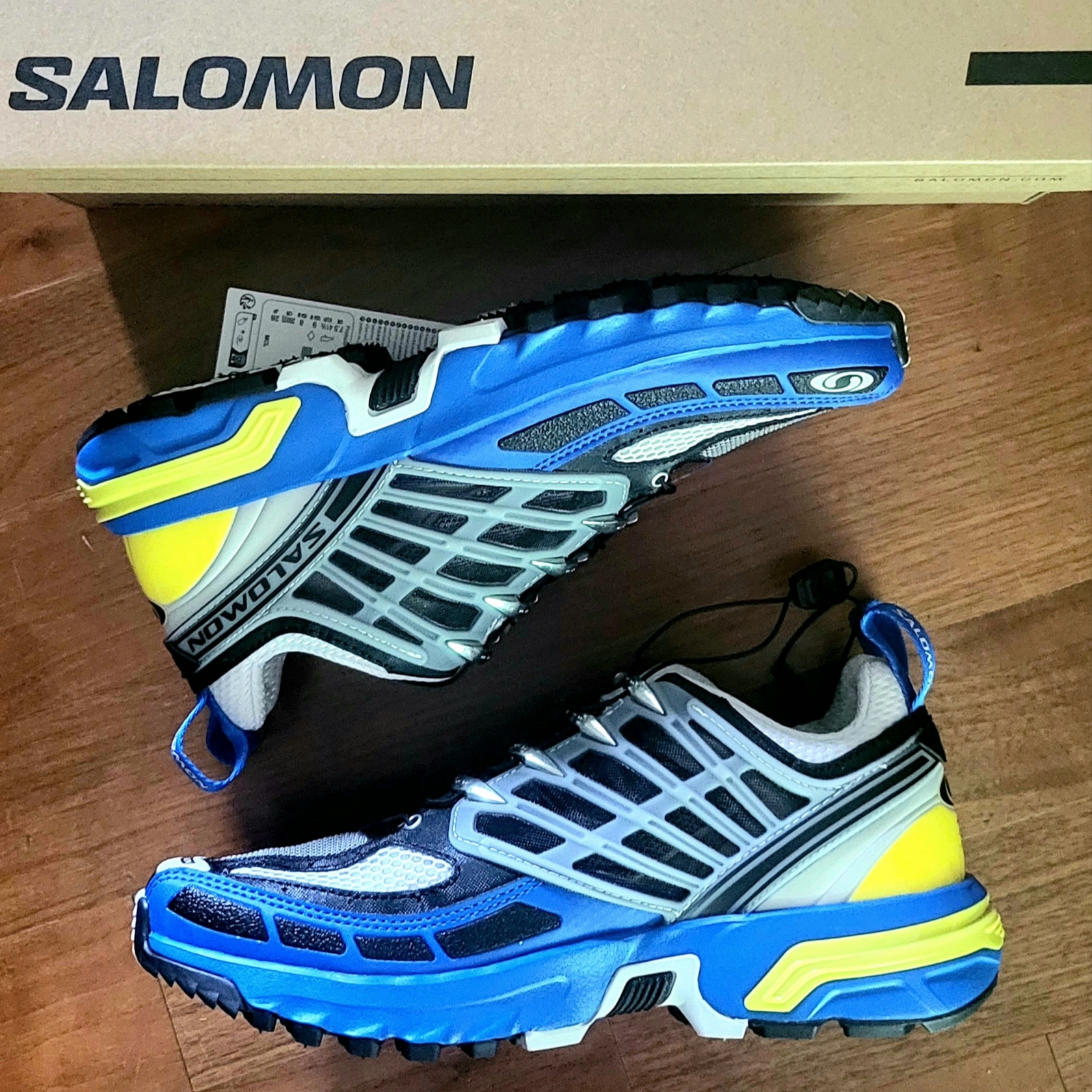 Salomon ACS Pro Lapis Blue Black 착용 스타일