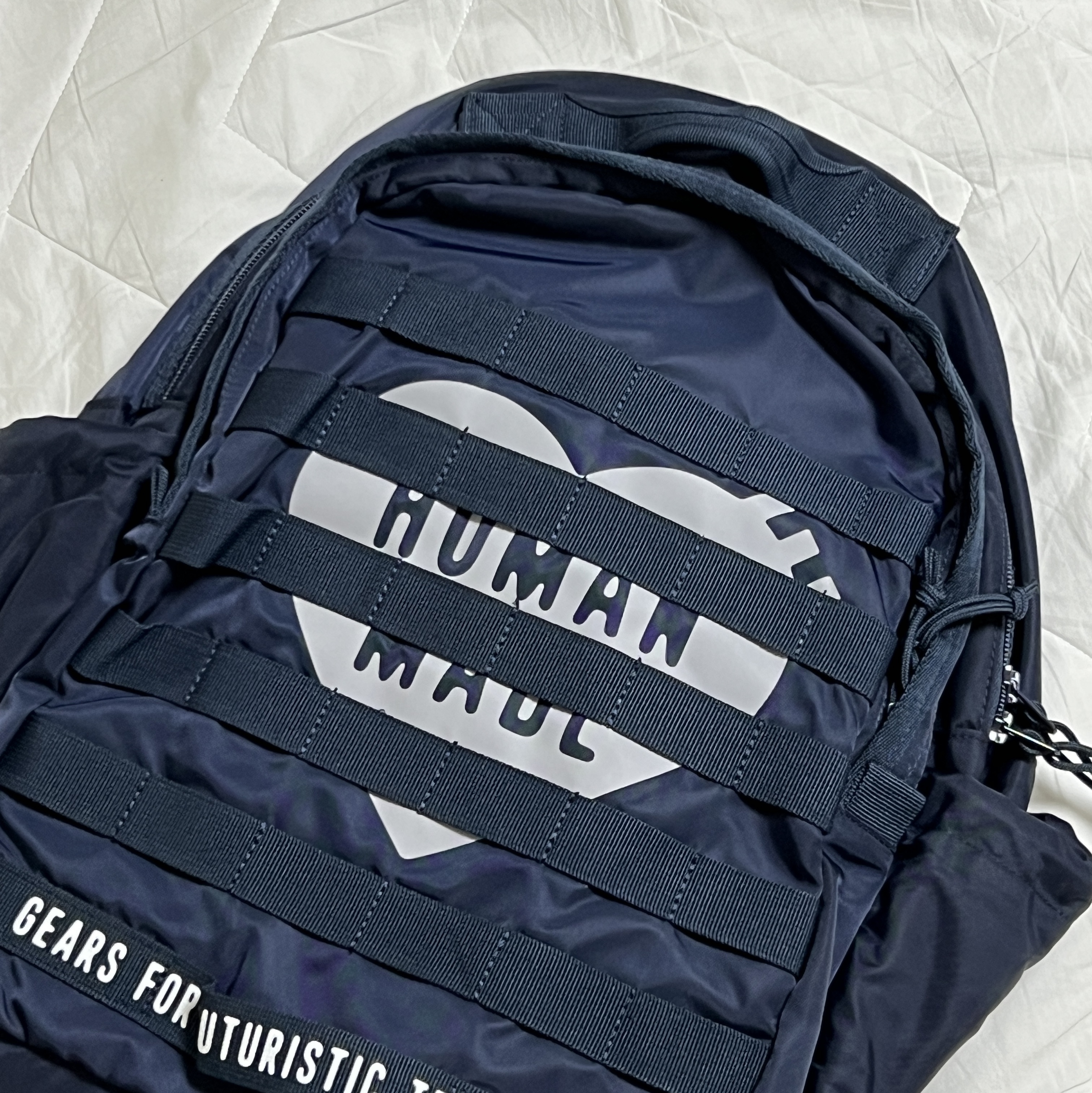 Human Made Military Backpack Navy 착용 스타일 - 1