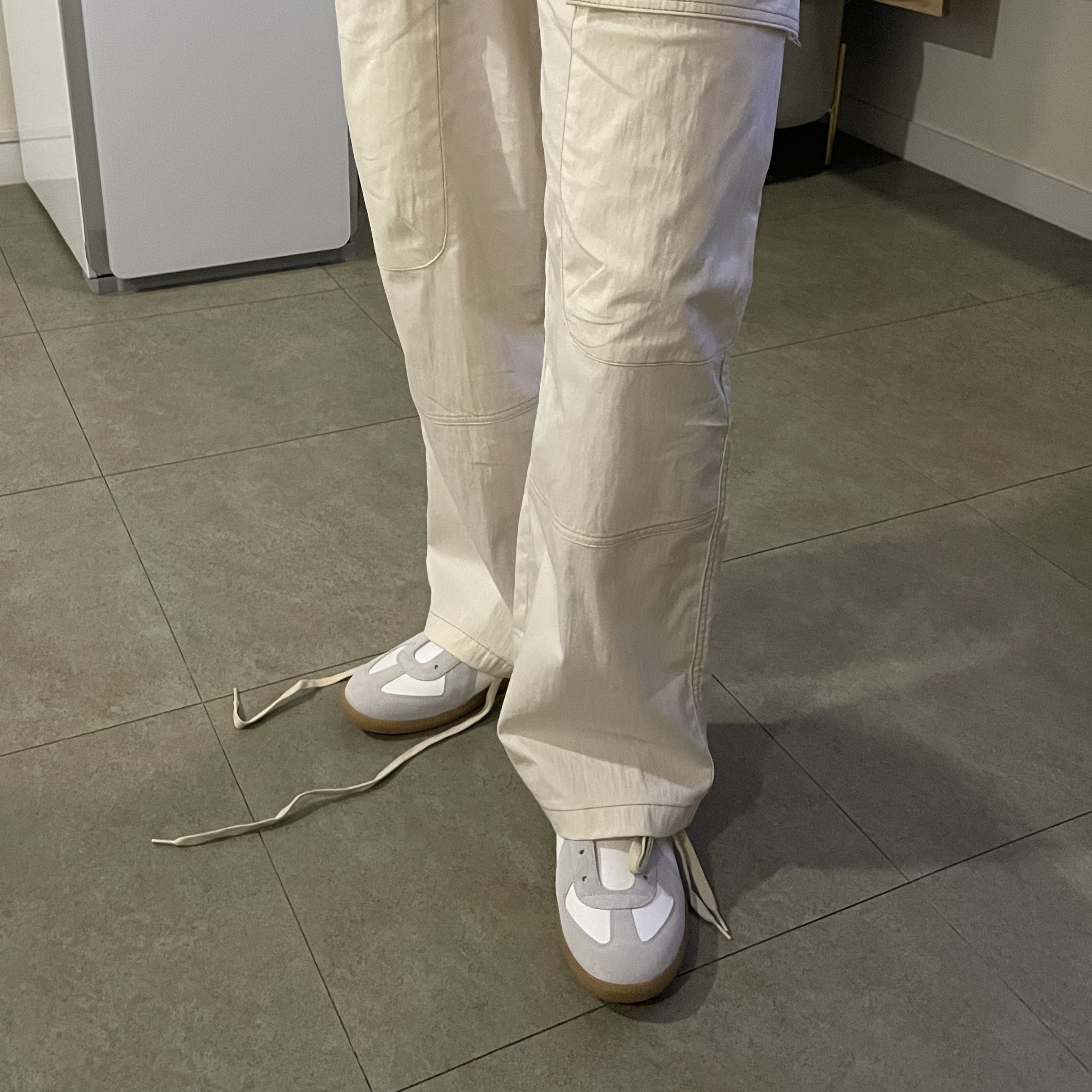 Maison Margiela Calfskin Replica Sneakers 착용 스타일 - 1