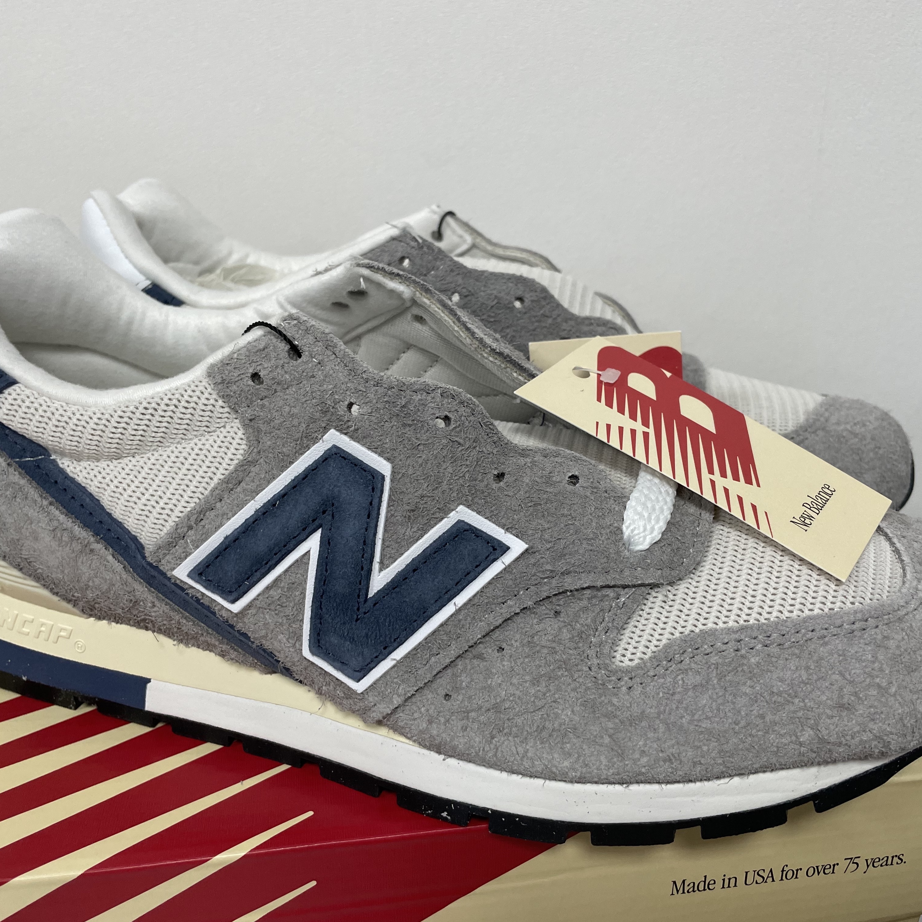 New Balance Made in USA 996 Marblehead Vintage Indigo 착용 스타일